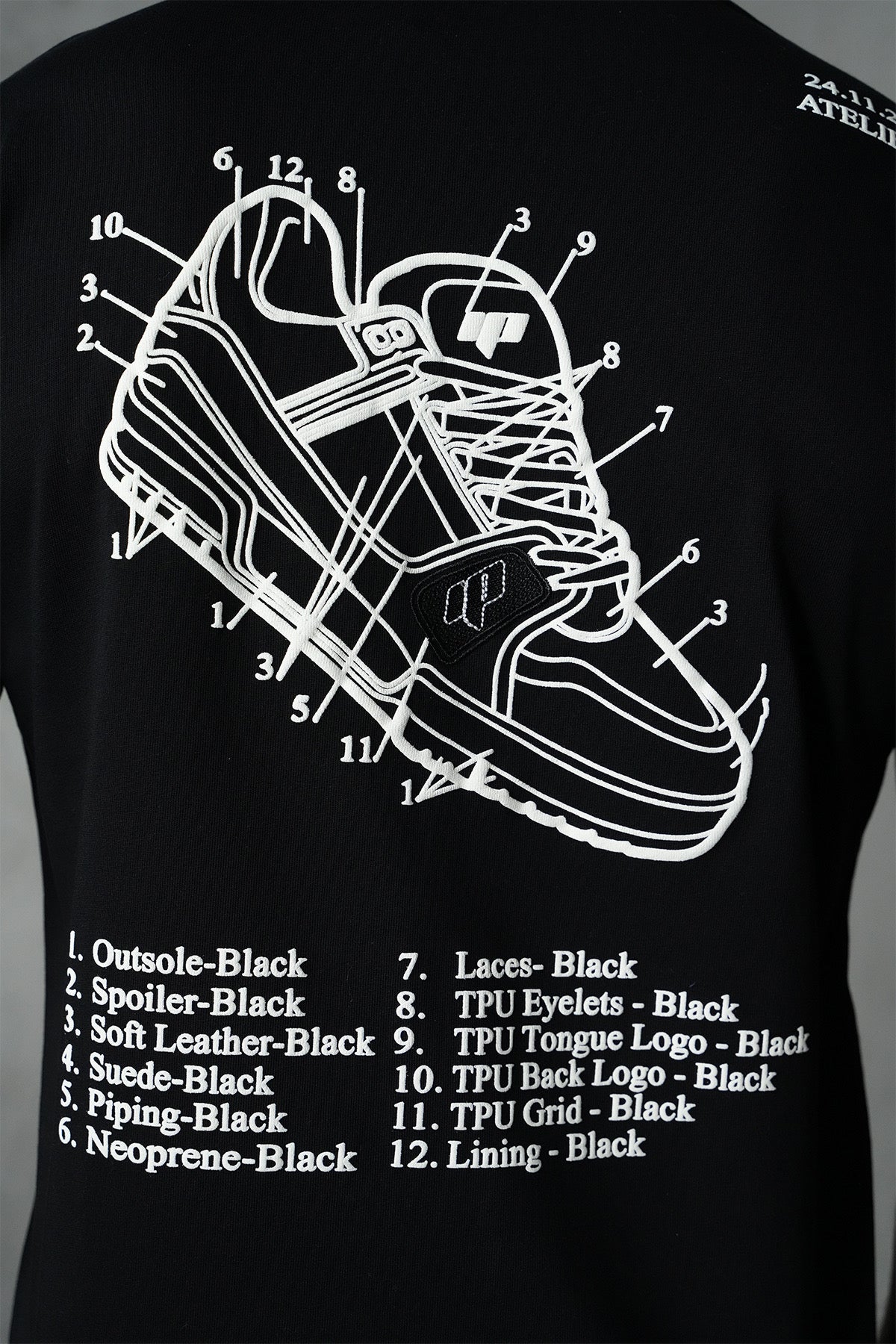 T-Shirt Sneakers noir