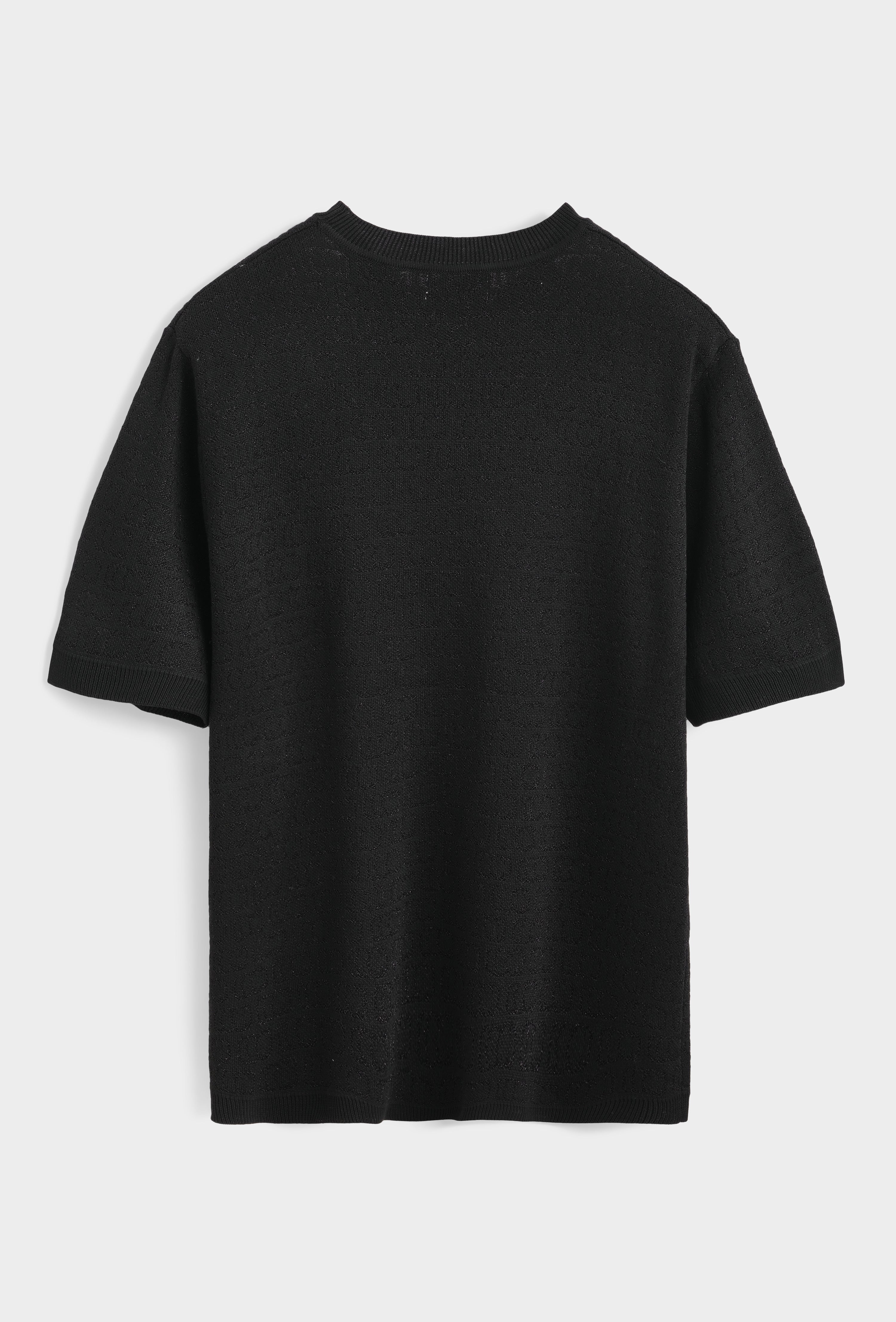 T-shirt épais noir motif