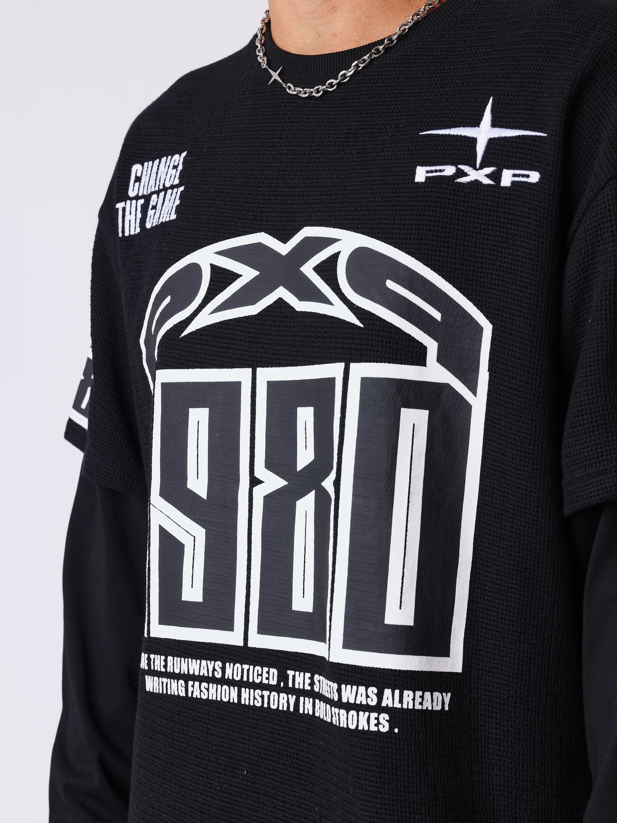 PXP - T-SHIRT MANCHE LONGUE  MATCHDAY NOIR