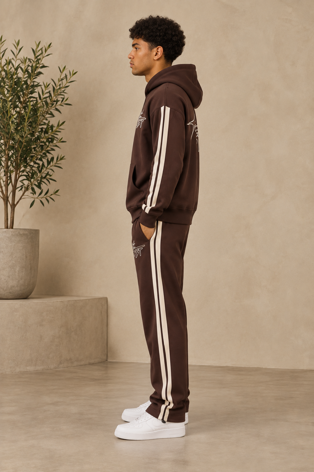 Ensemble Sign chocolate Sweat + pantalon