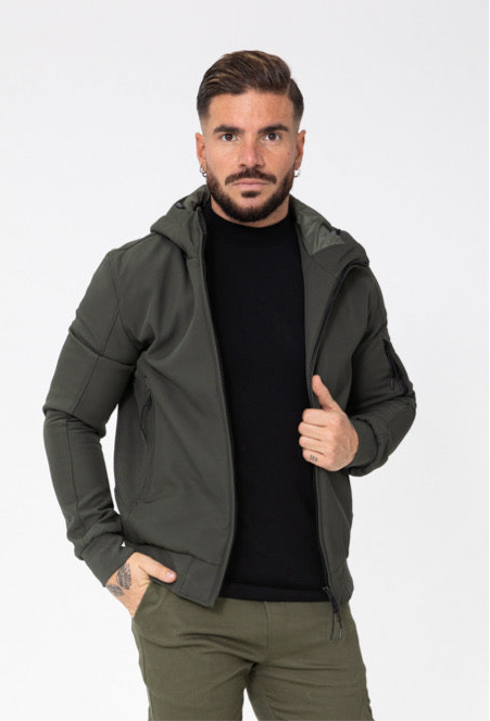 Veste capuche kaki