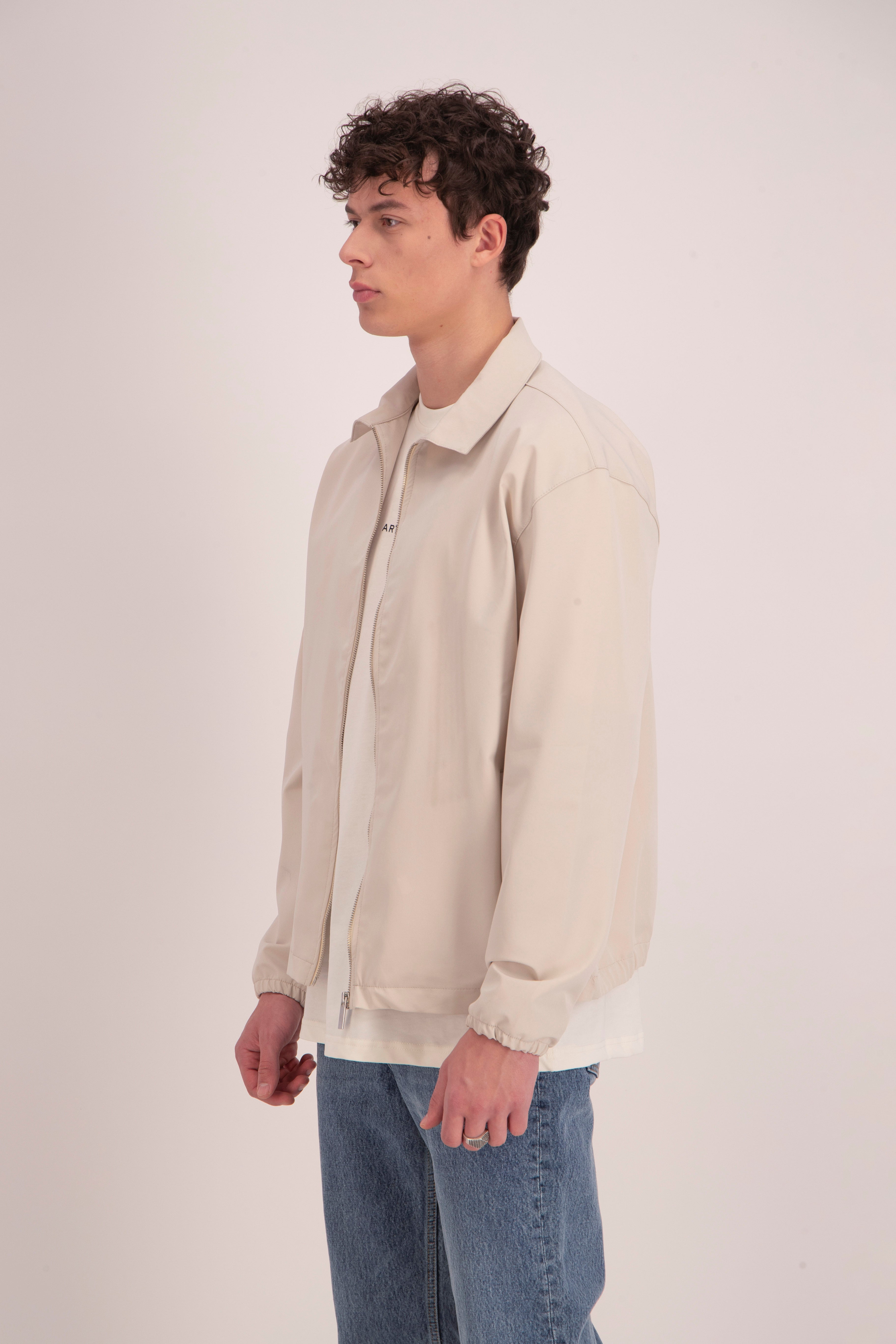 Veste zip beige