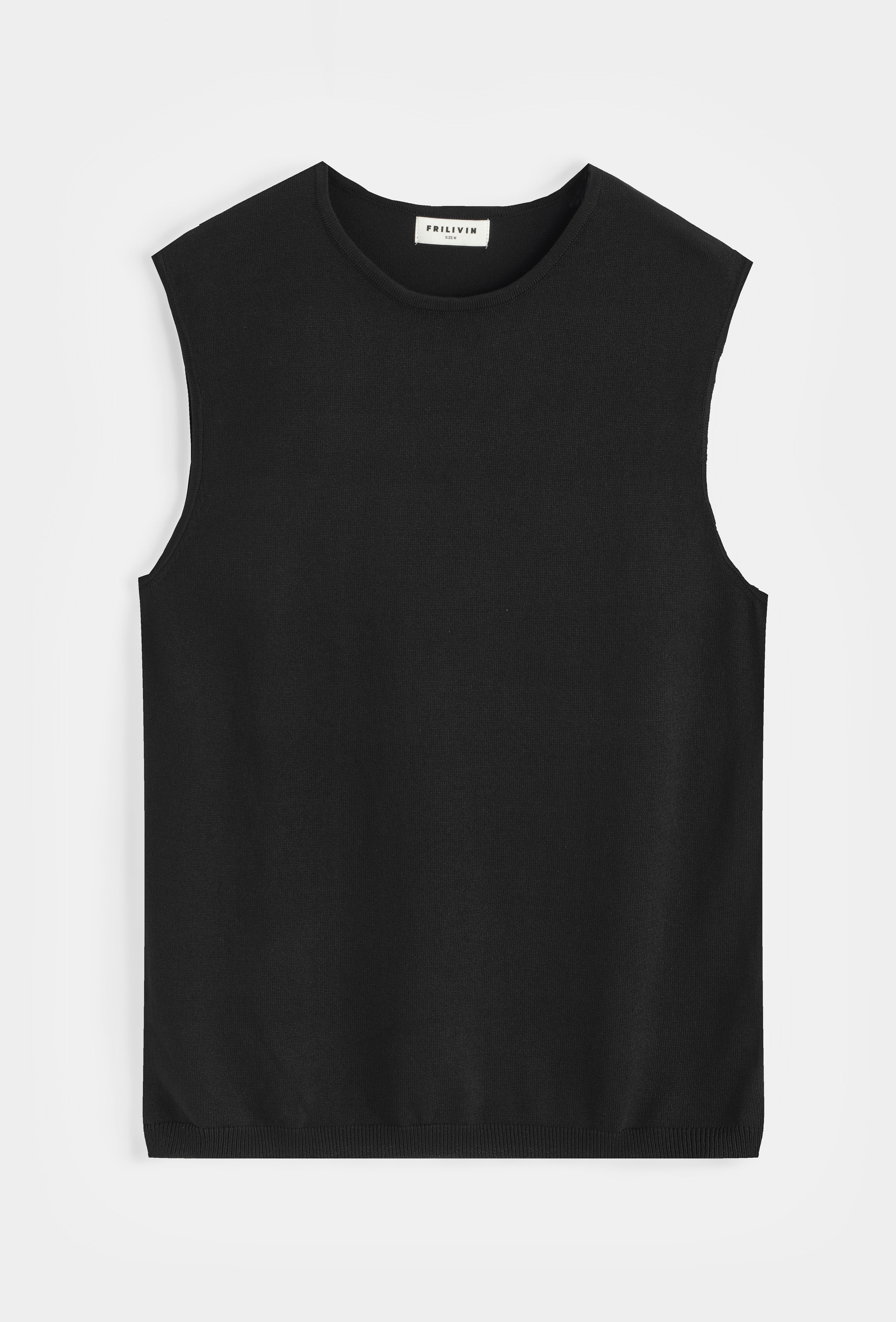 Débardeur maille noir