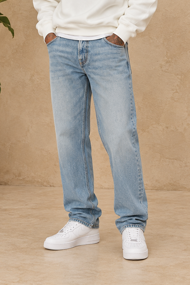 Jean regular bleu ciel