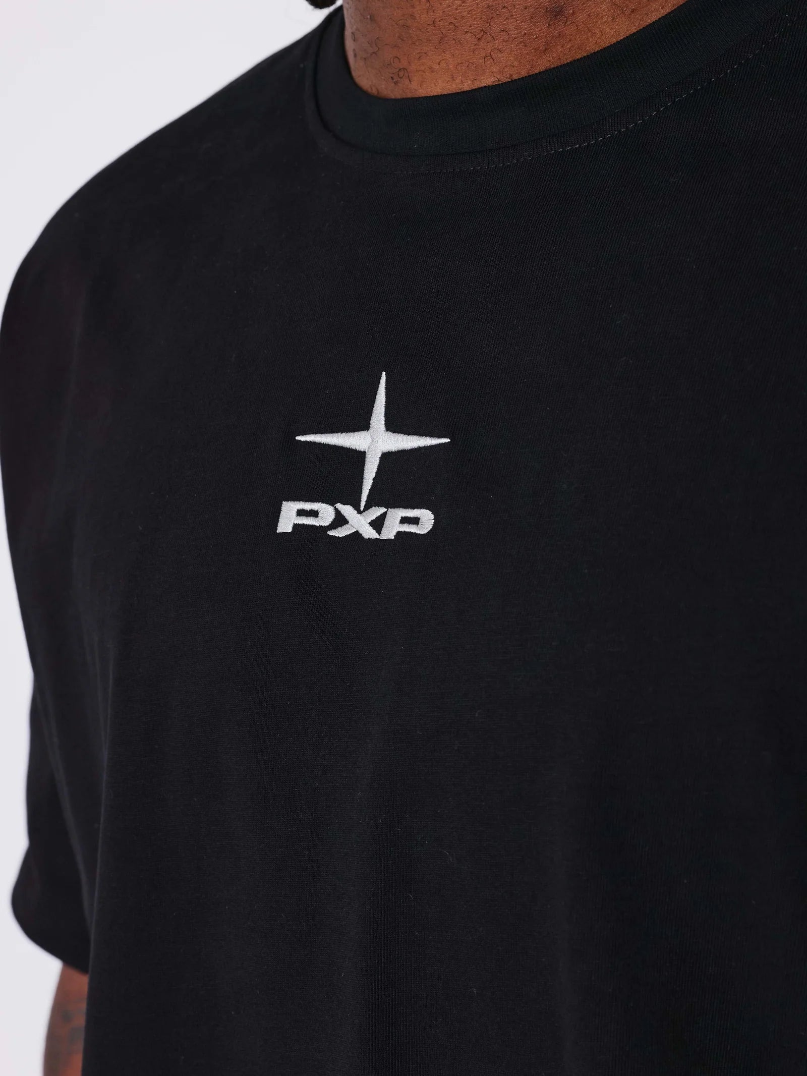 PXP - T-shirt noir brodé