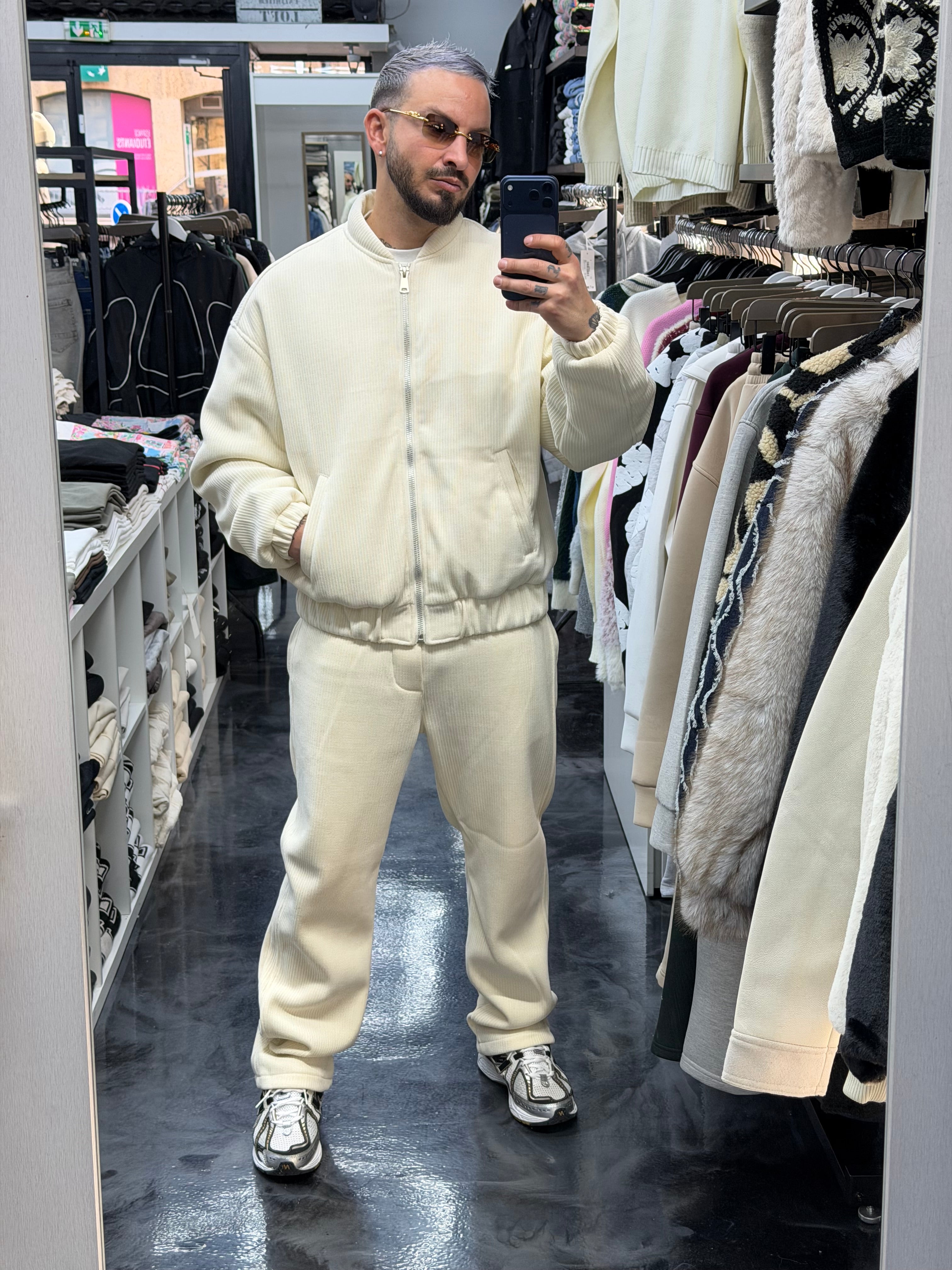 Ensemble velvet beige