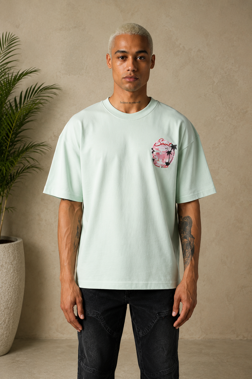T-Shirt Resort Club mint