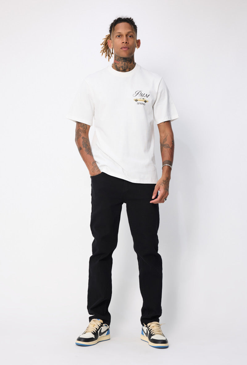 T-shirt Palm Spring blanc