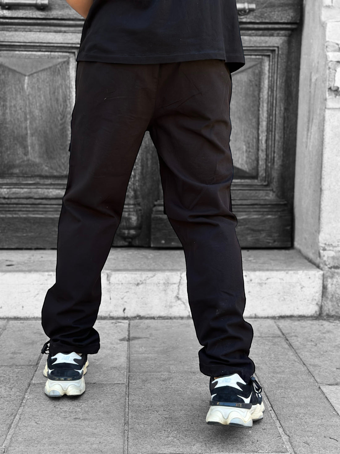 SikSilk - Black Ripstop Cargo Pants
