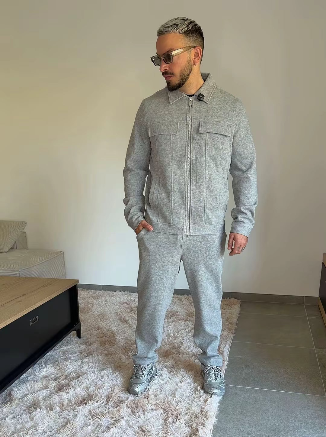 Ensemble cosy 2 gris