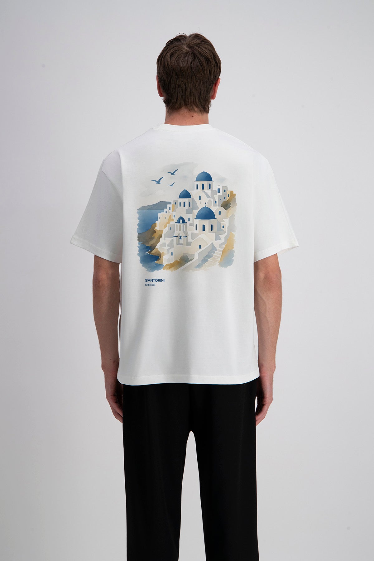 T-shirt Santorin blanc