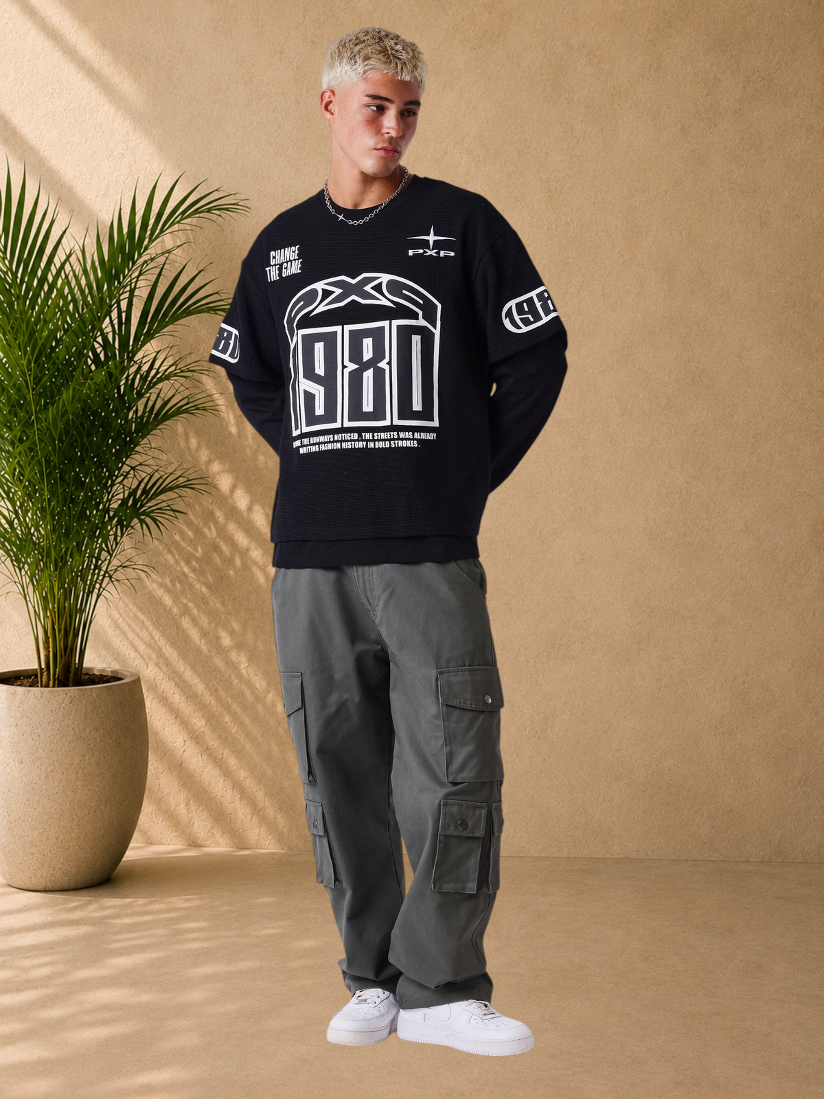PXP - T-SHIRT MANCHE LONGUE  MATCHDAY NOIR