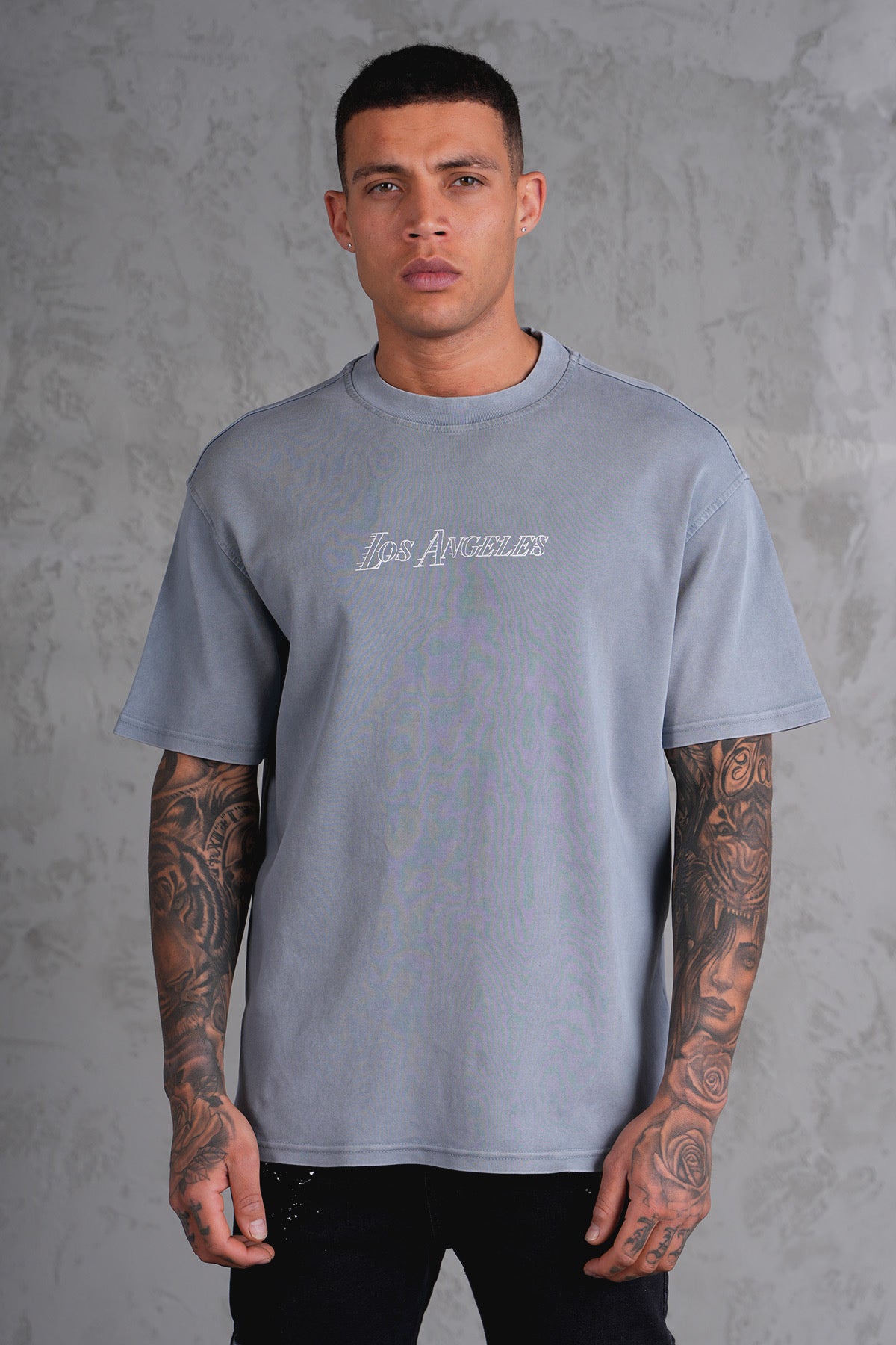 T-Shirt Los Angeles gris clair