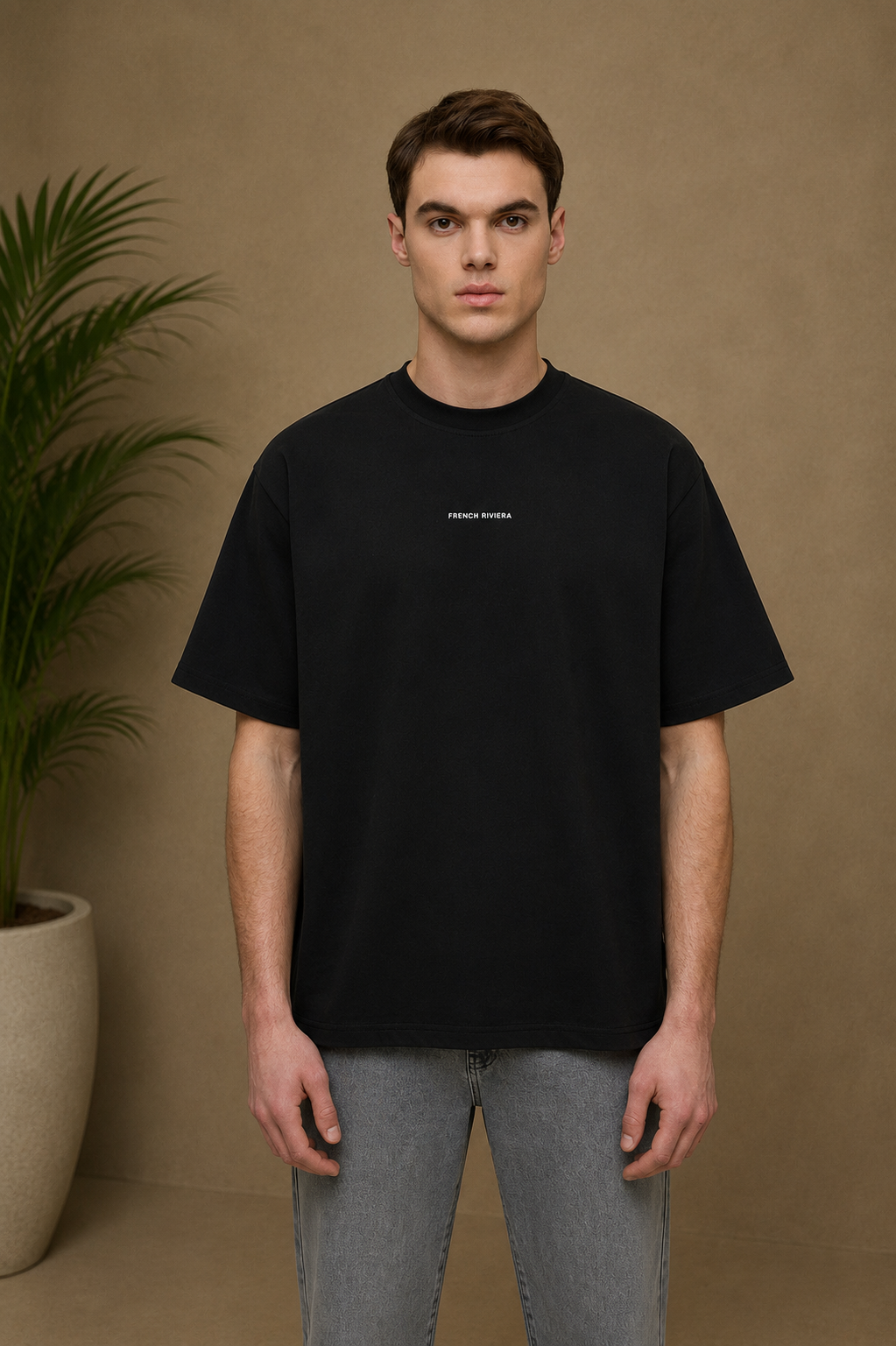 T-shirt ADJ French Riviera noir