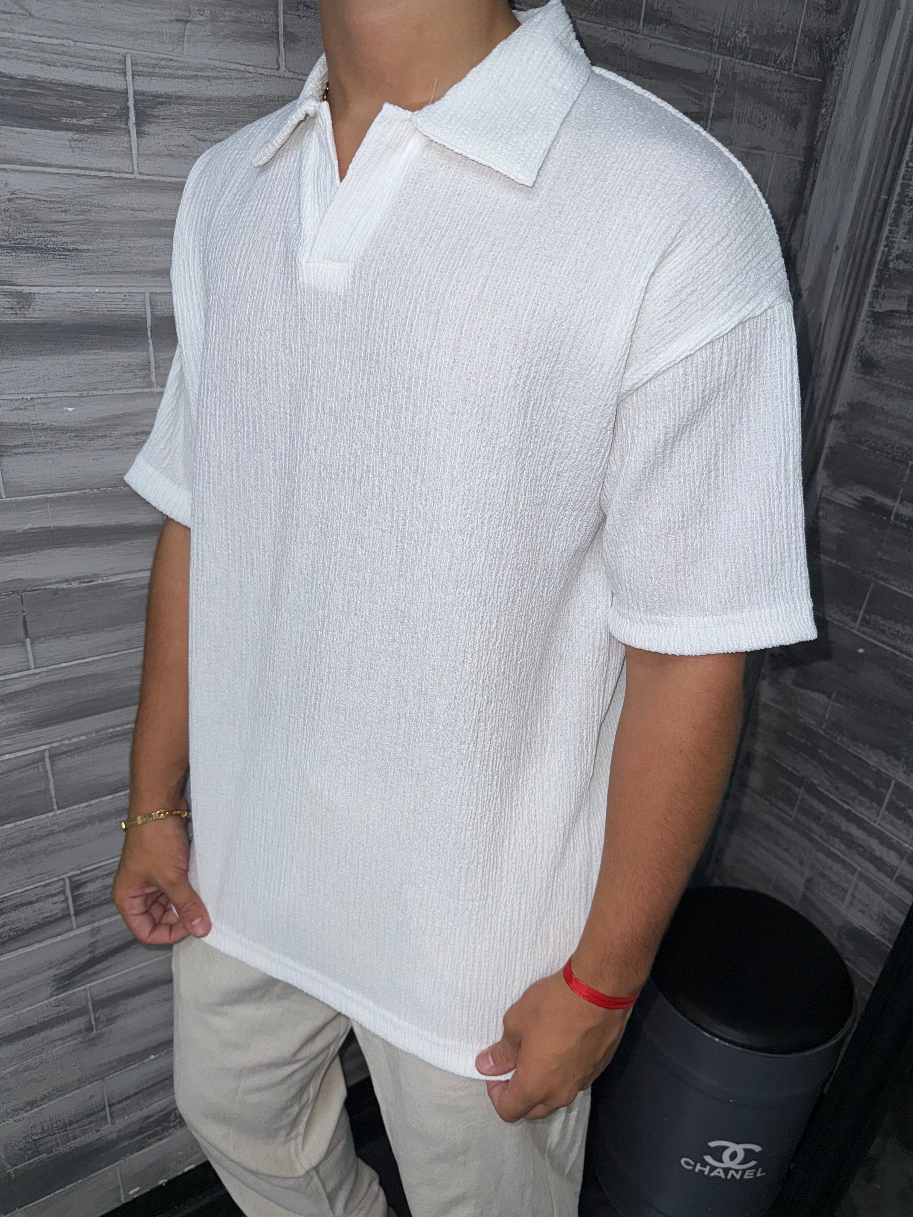 Polo Oversize blanc