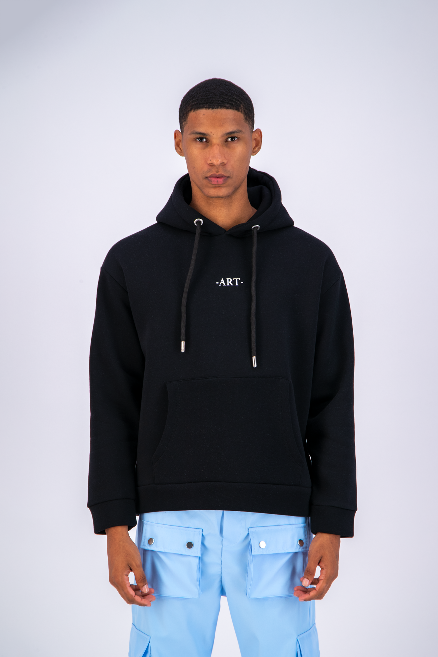 Sweat capuche noir Van Gogh