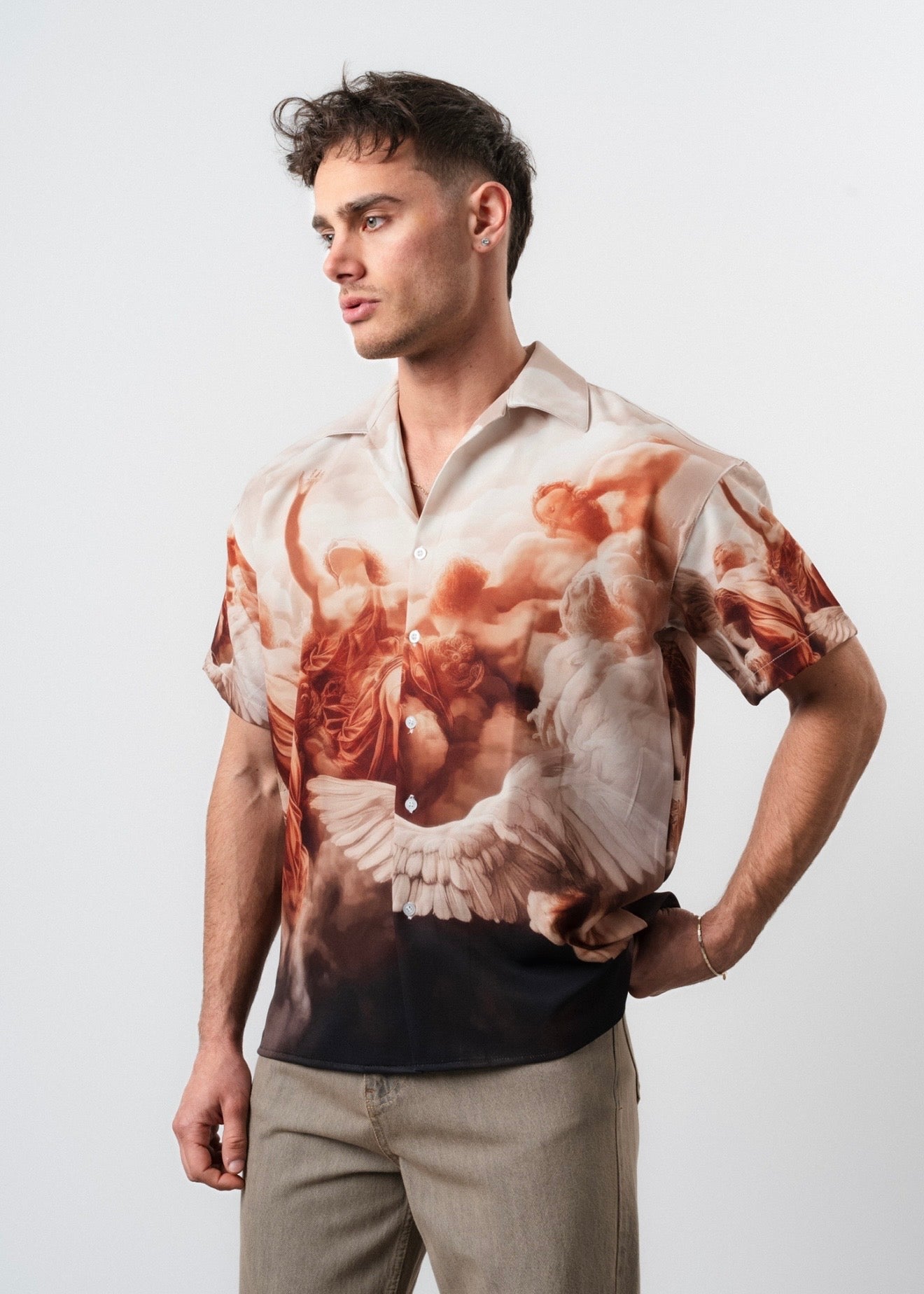 Chemise oversize Freedom orange