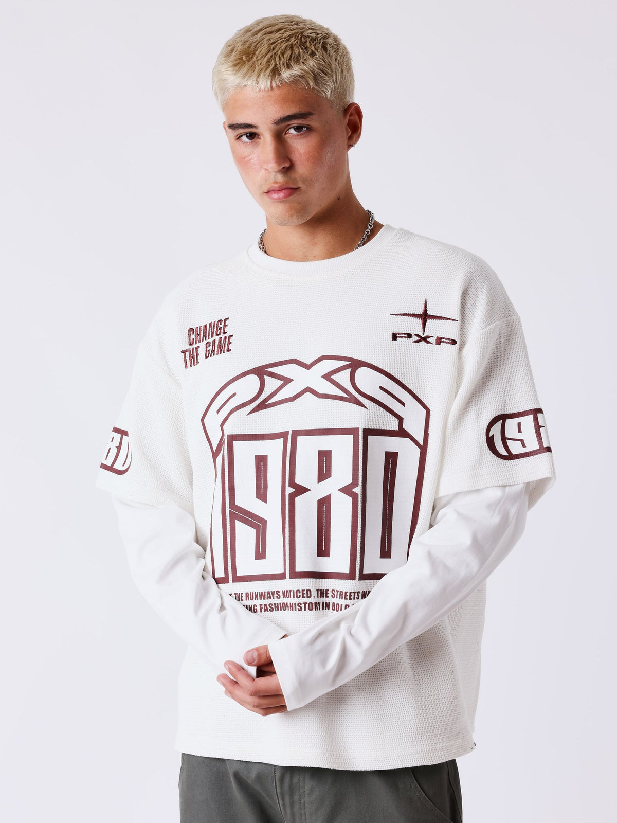 PXP - T-SHIRT MANCHE LONGUE  MATCHDAY BLANC