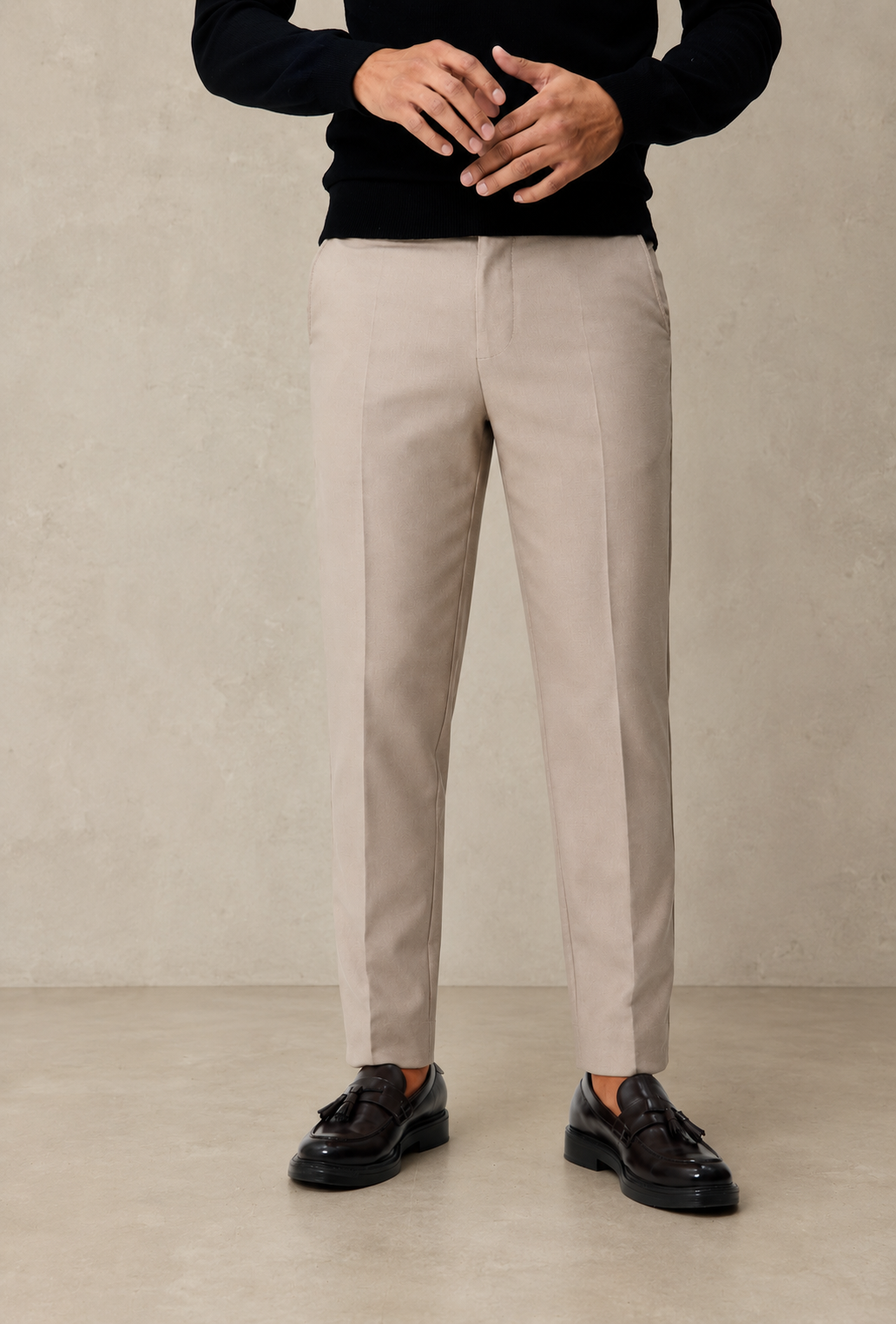 Pantalon cosy beige