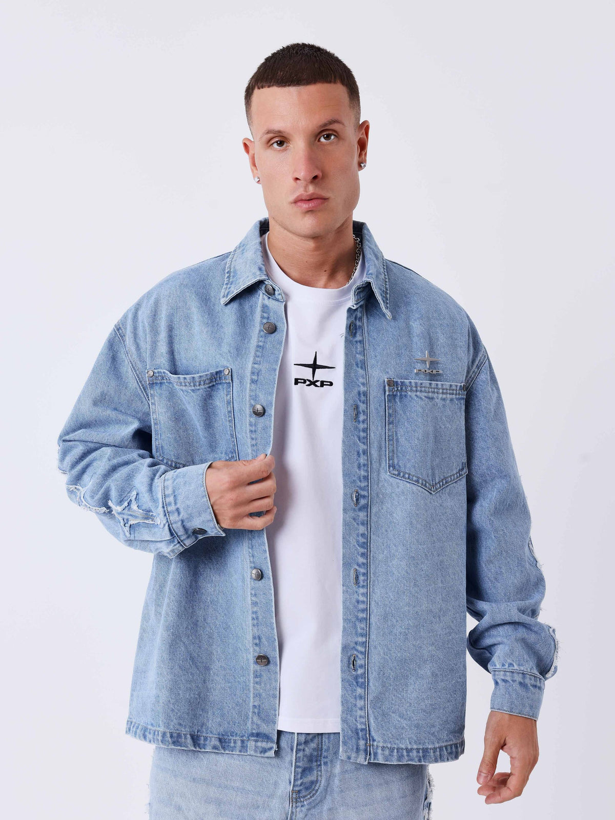 PXP - VESTE EN JEAN POLARIS BLEU