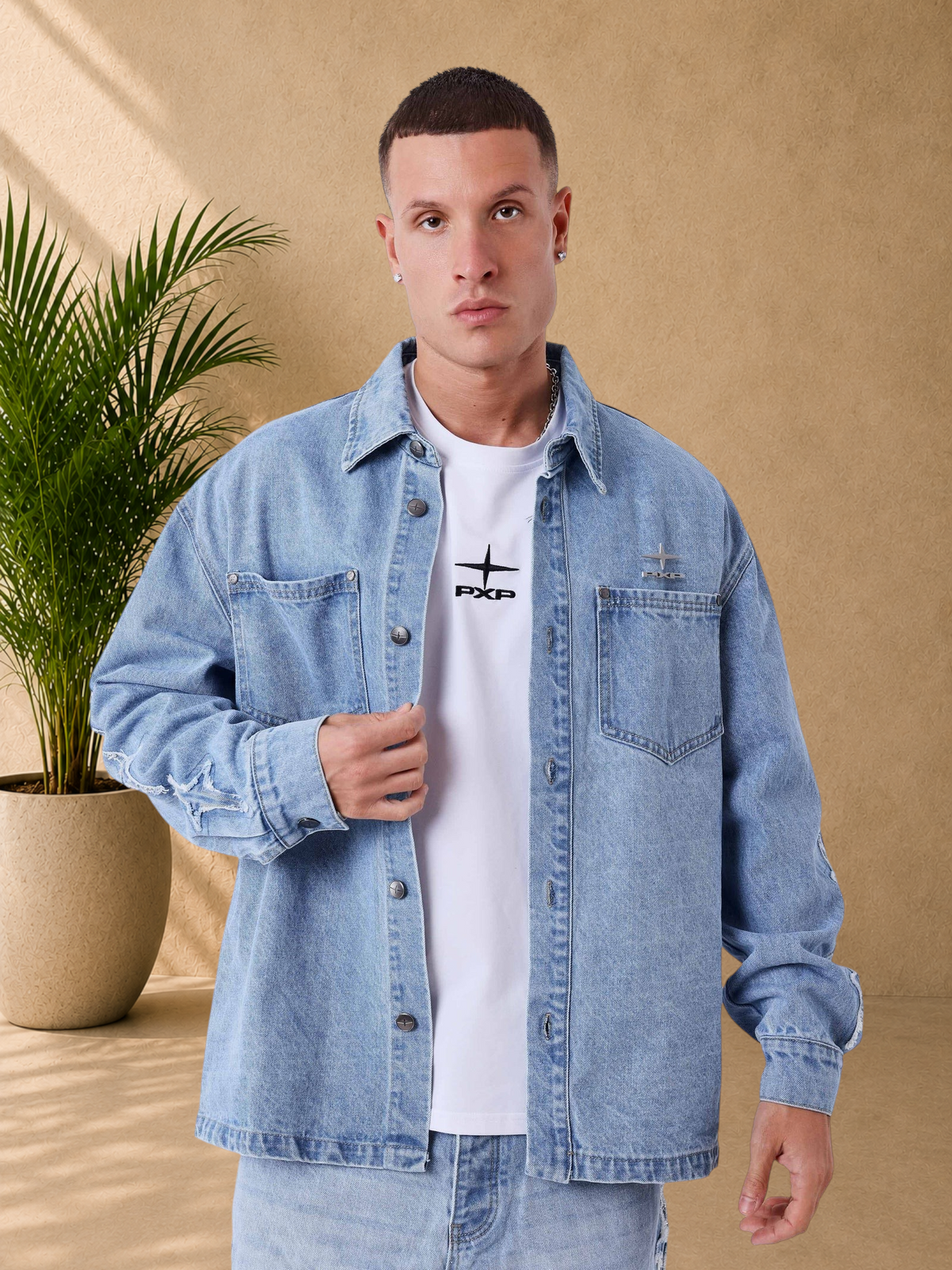 PXP - VESTE EN JEAN POLARIS BLEU