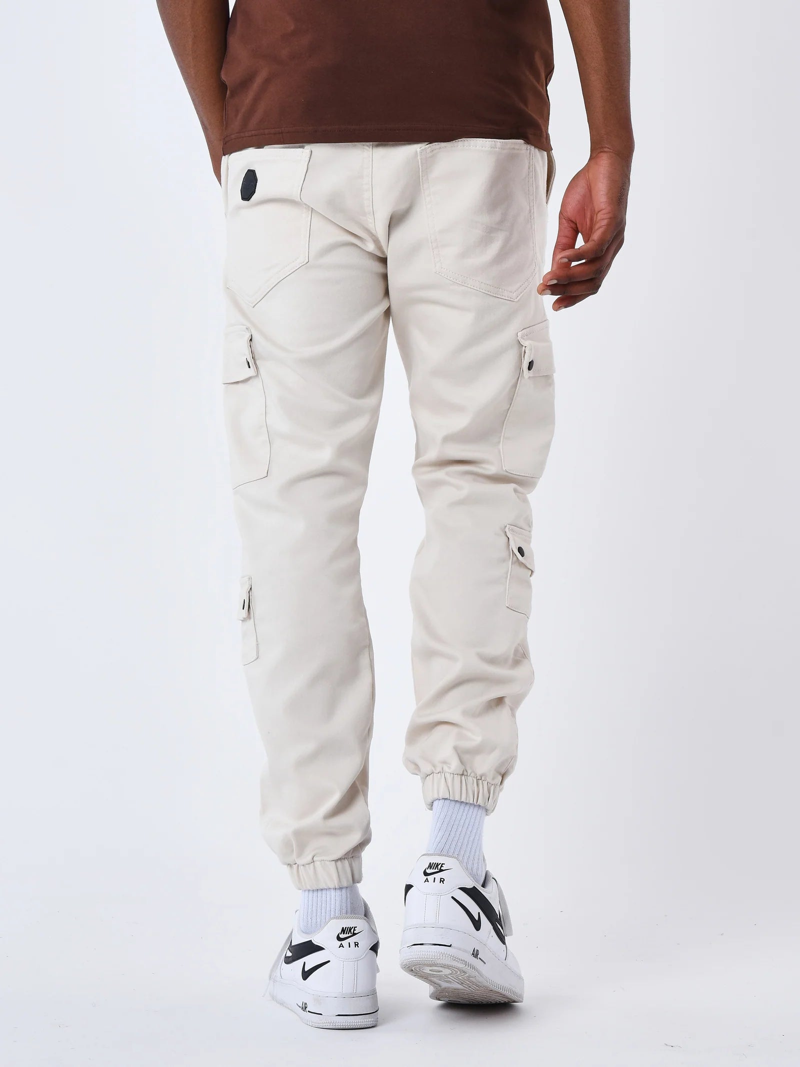 PXP - Pantalon cargo multipoches ivoire