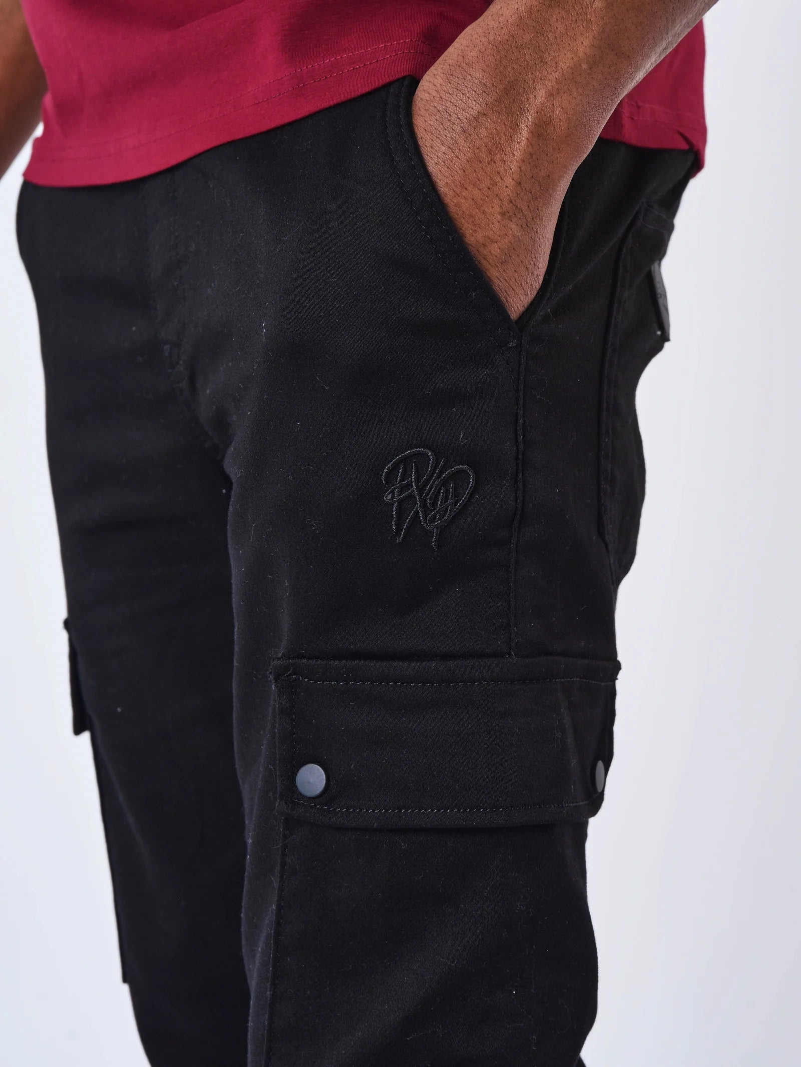 PXP - Pantalon cargo multipoches noir