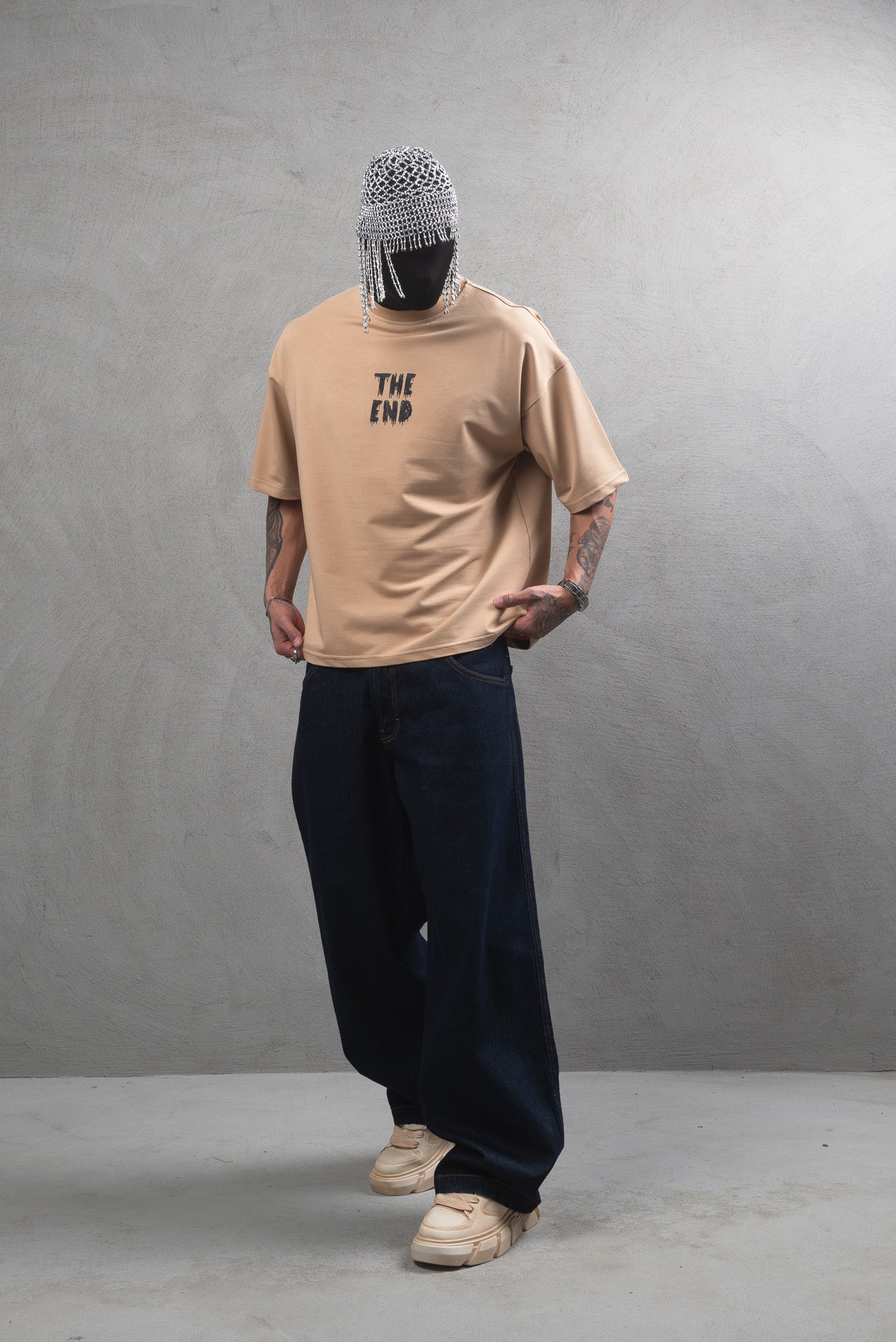 T-shirt Oversize The End beige