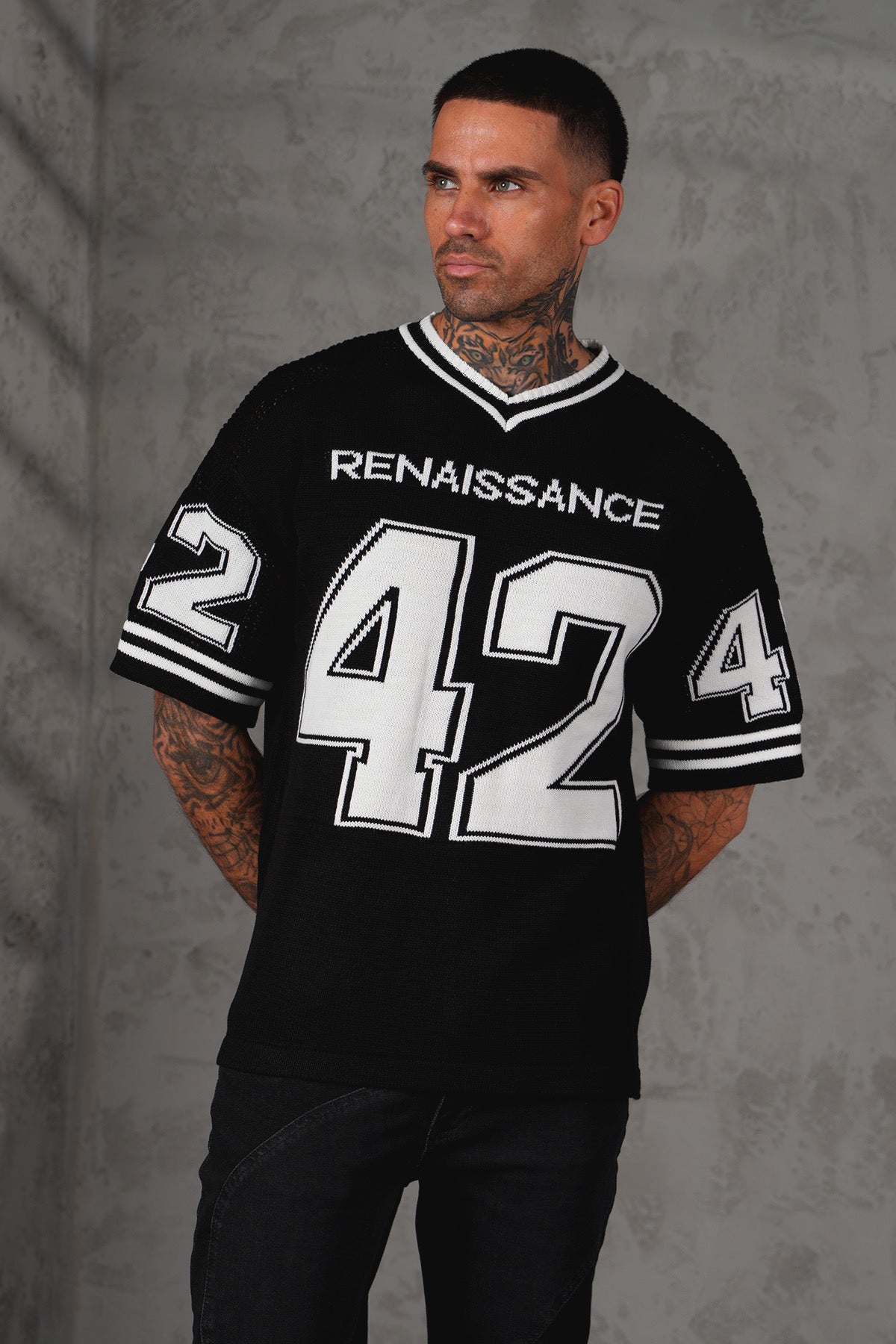 T-Shirt maillot Renaissance noir