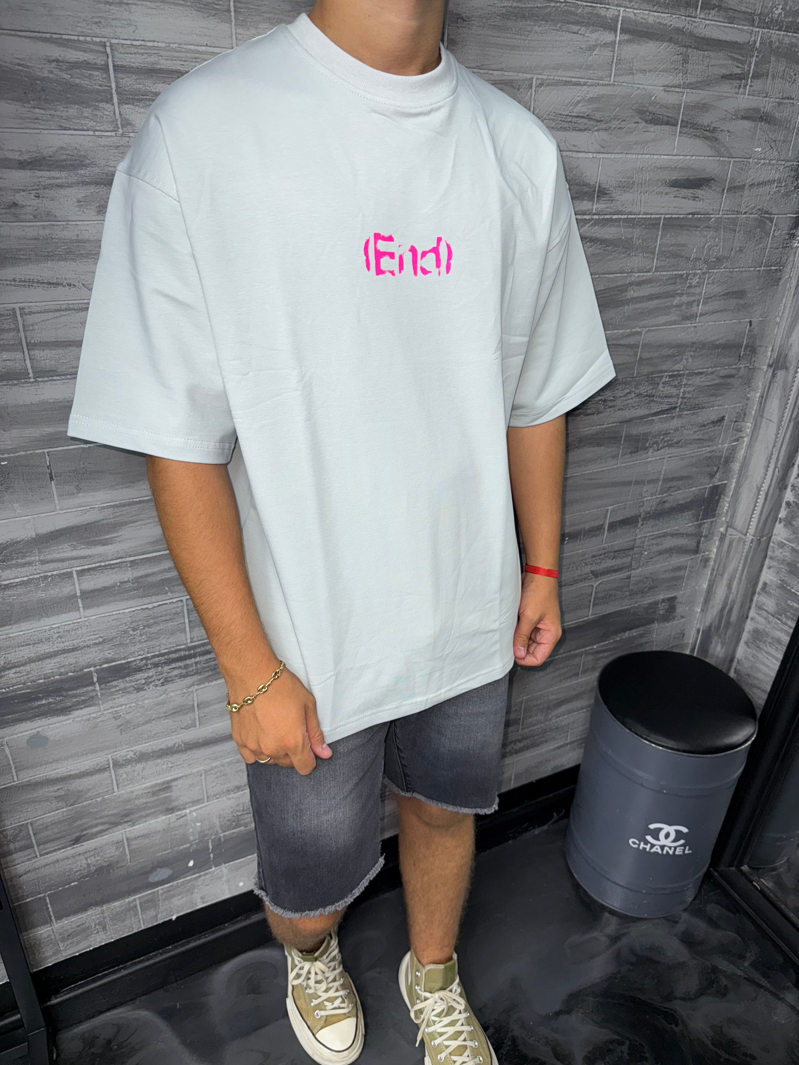 T-shirt Oversize END gris