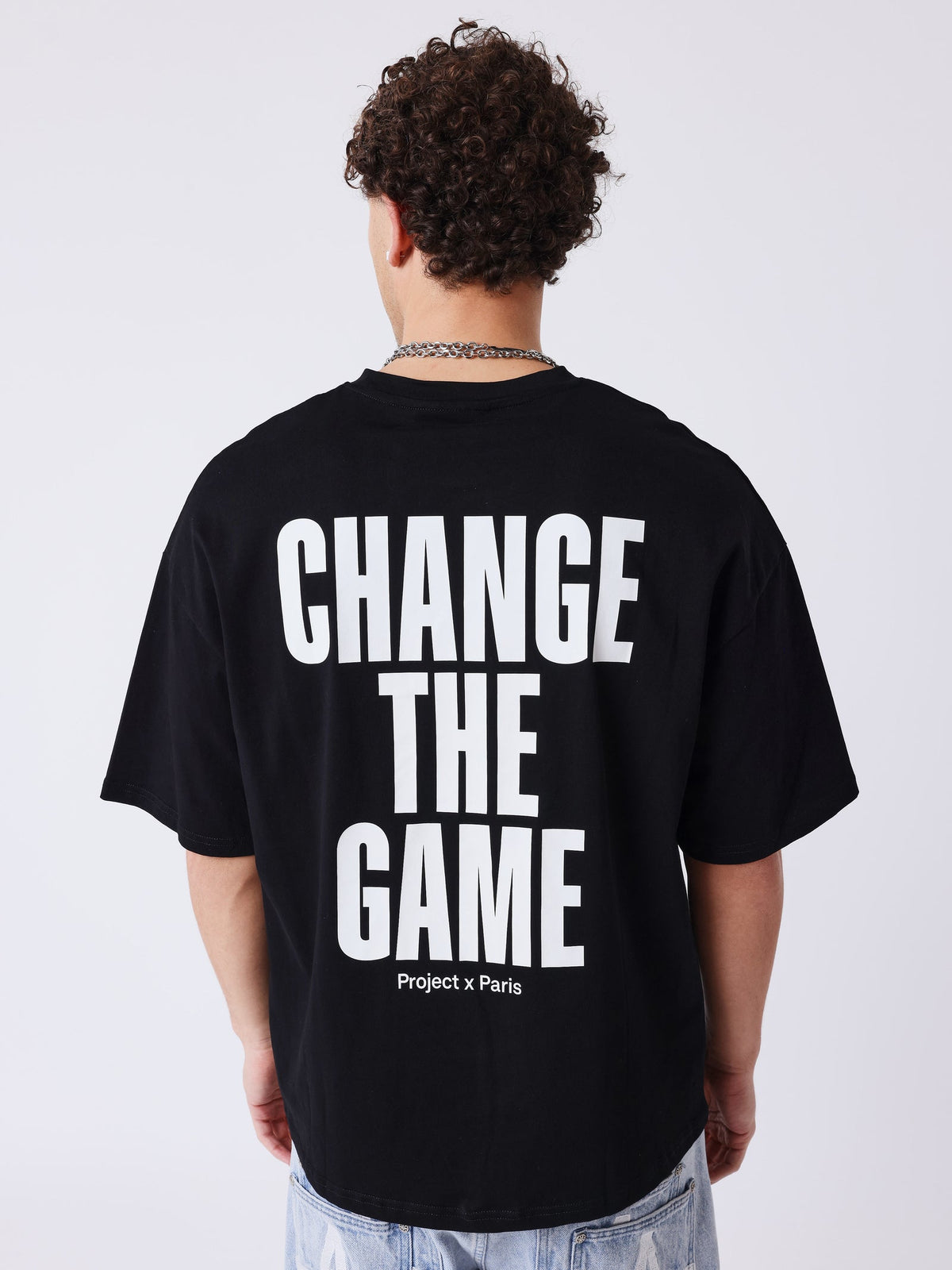 PXP - T-SHIRT BOXY ESSENTIAL NOIR CHANGE THE GAME