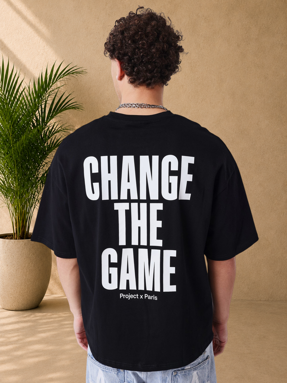 PXP - T-SHIRT BOXY ESSENTIAL NOIR CHANGE THE GAME