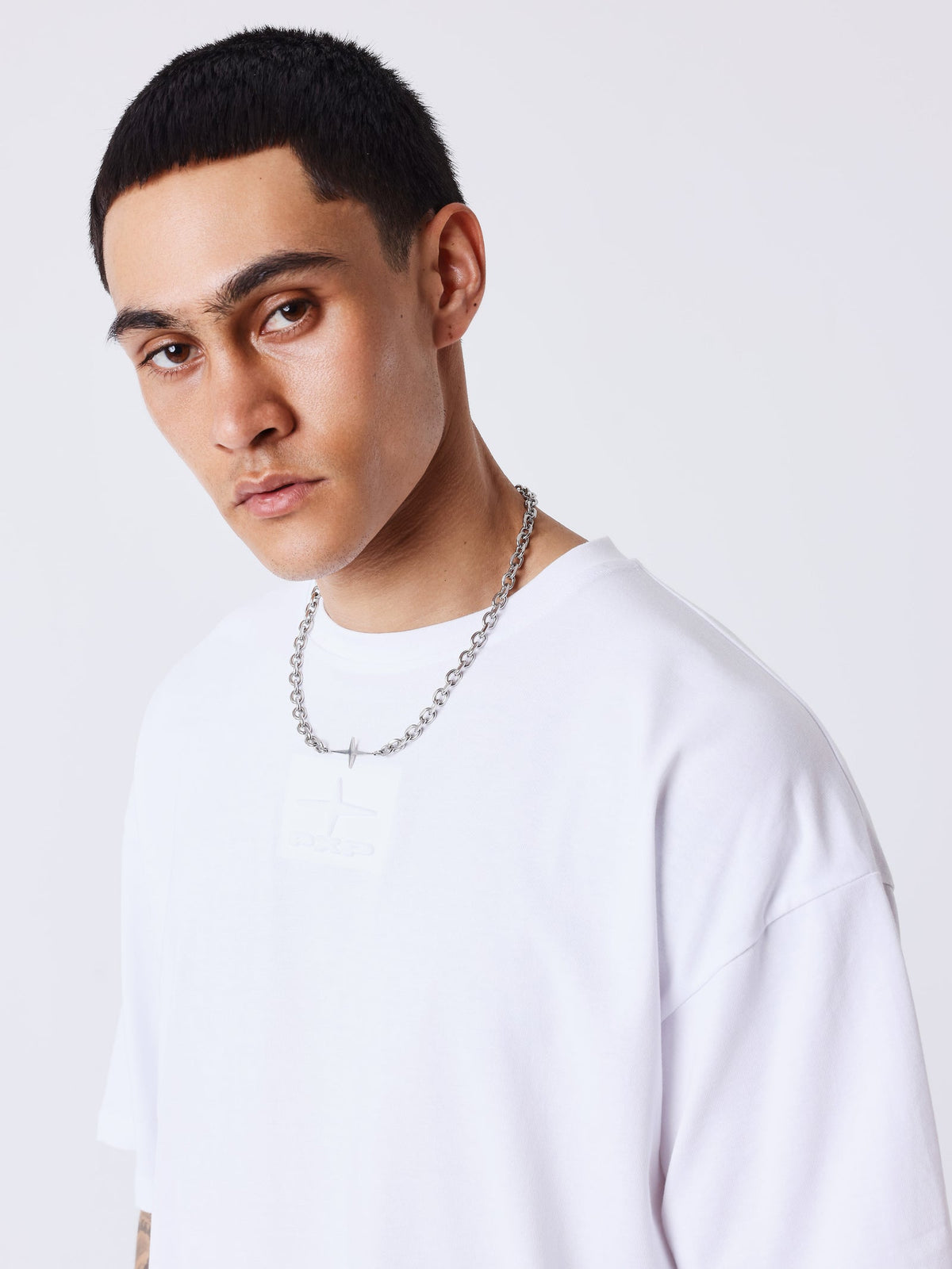 PXP - T-SHIRT MOTIF EMBOSSÉ BLANC