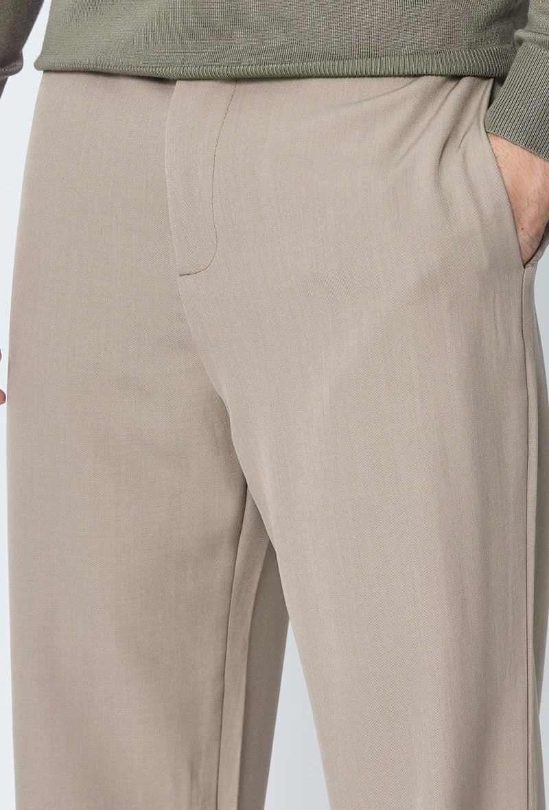 Pantalon marron coupe droite