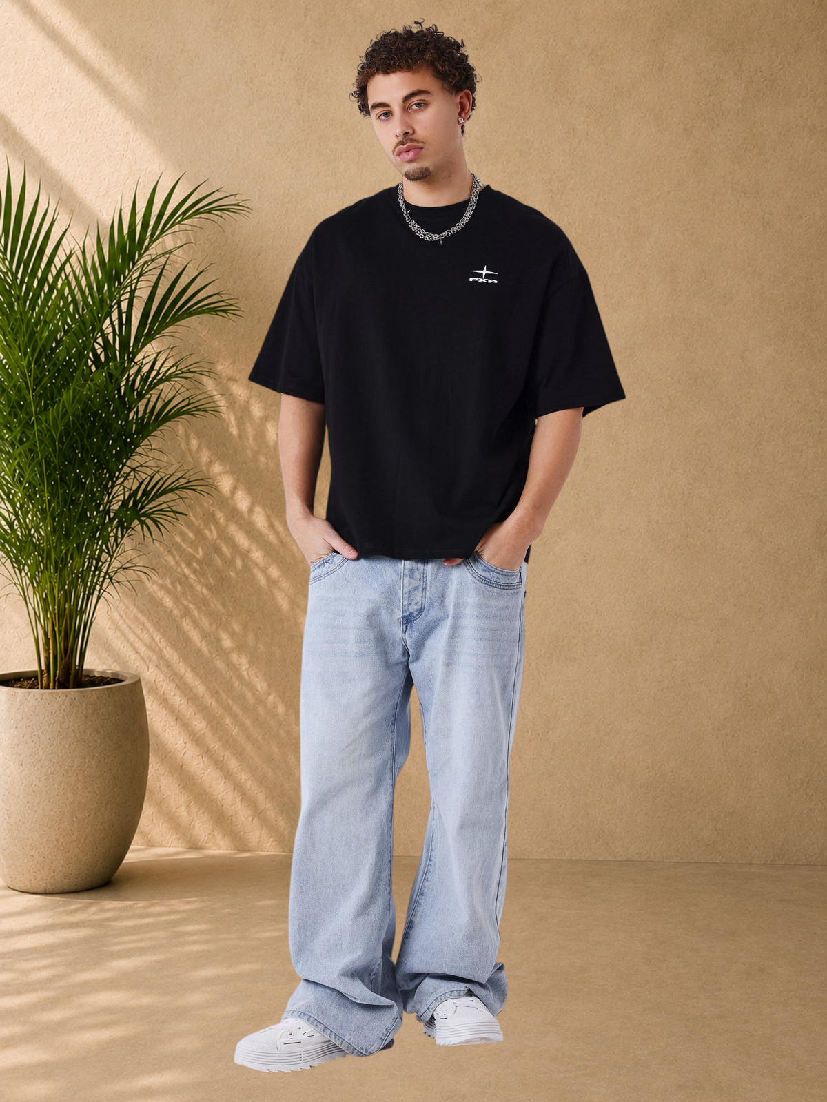 PXP - T-SHIRT BOXY ESSENTIAL NOIR CHANGE THE GAME