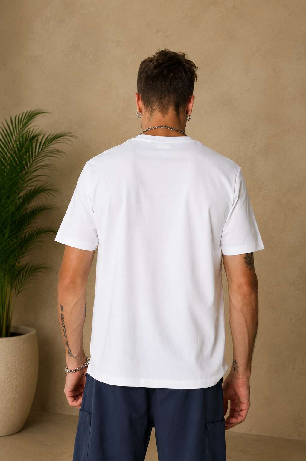 T-shirt uni blanc