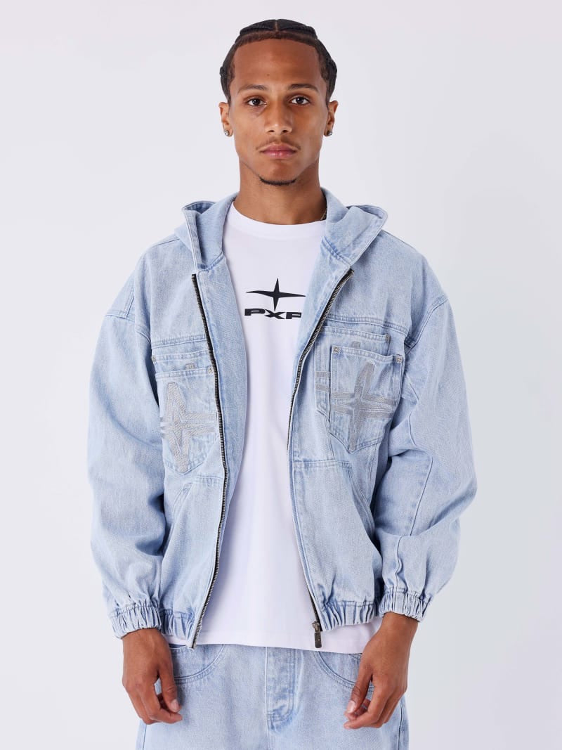 PXP - Veste capuche en jean Polaris
