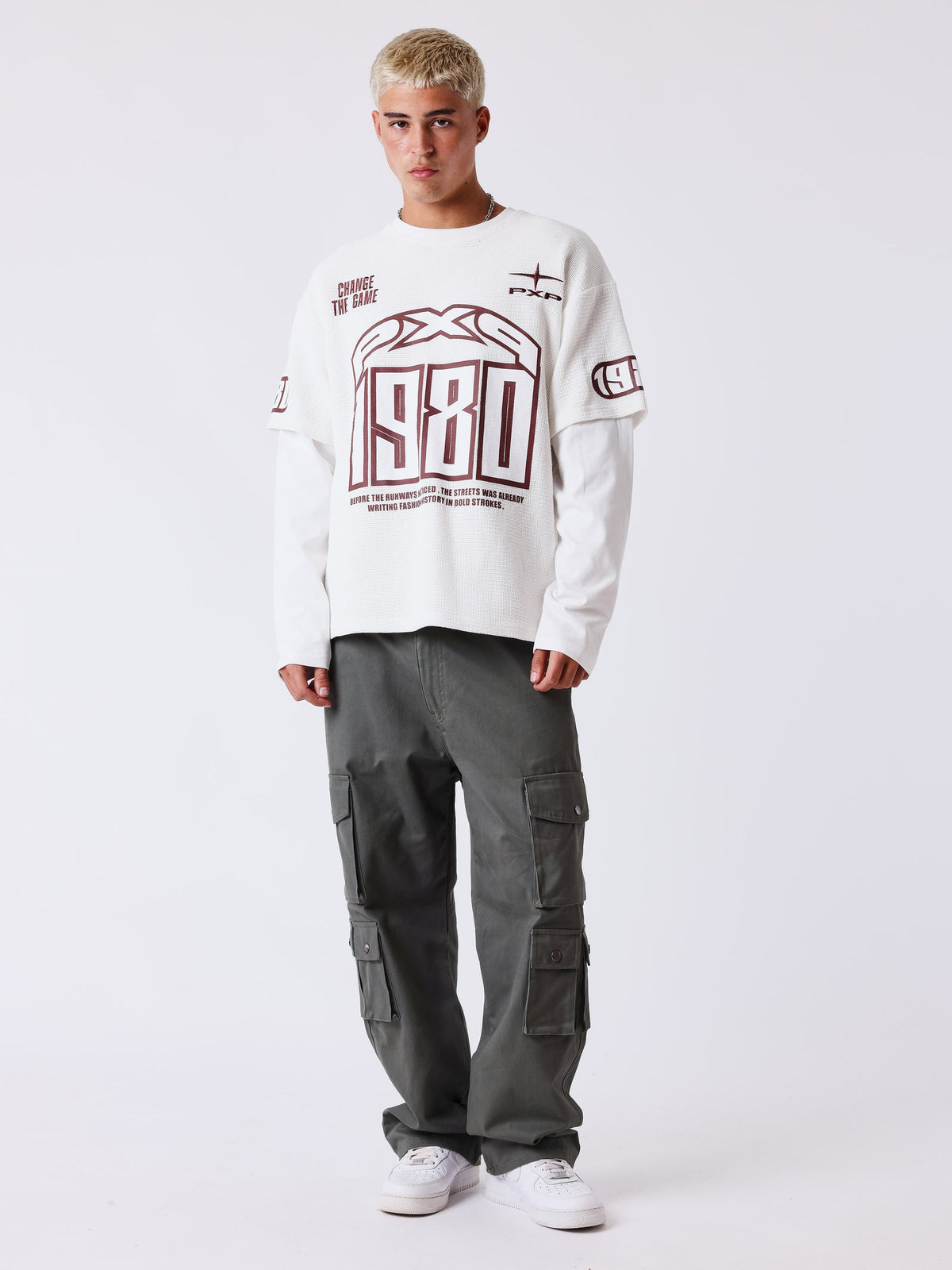 PXP - T-SHIRT MANCHE LONGUE  MATCHDAY BLANC