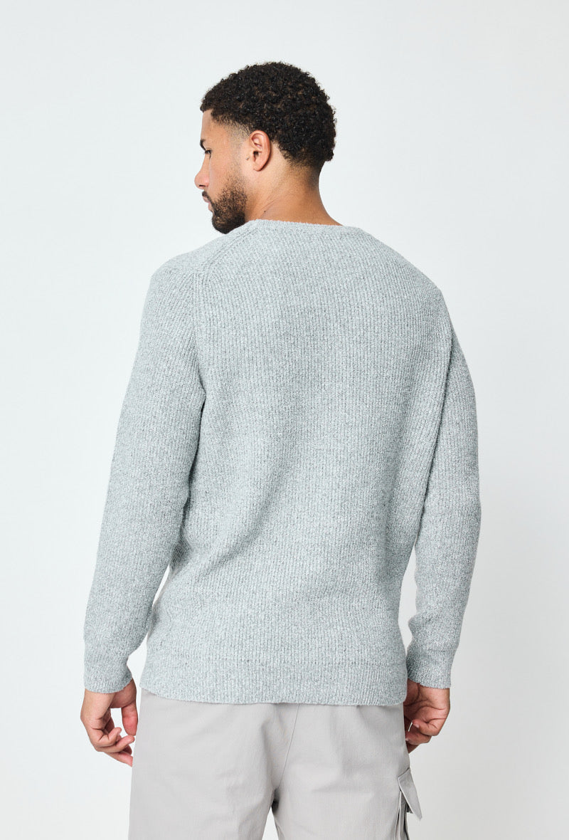 Pull maille gris