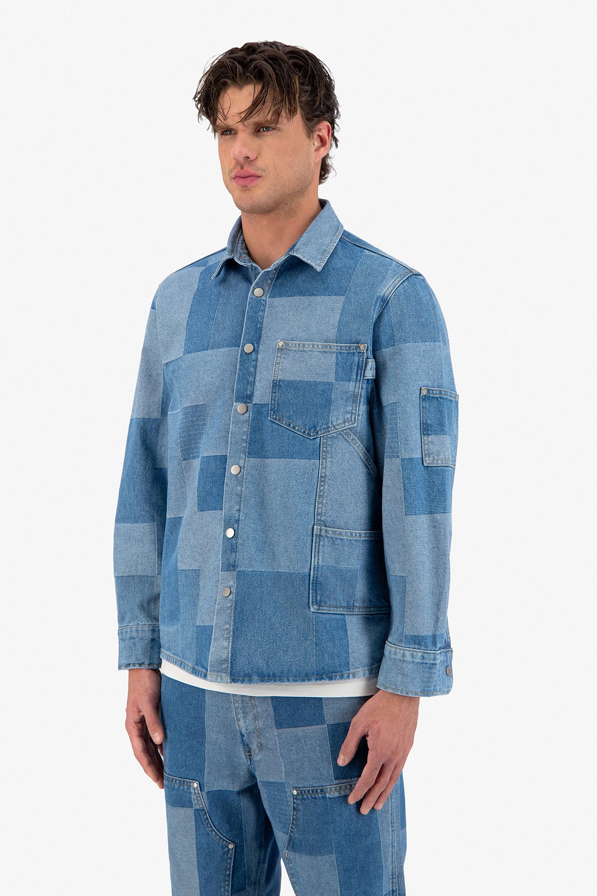 Veste jean London bleu