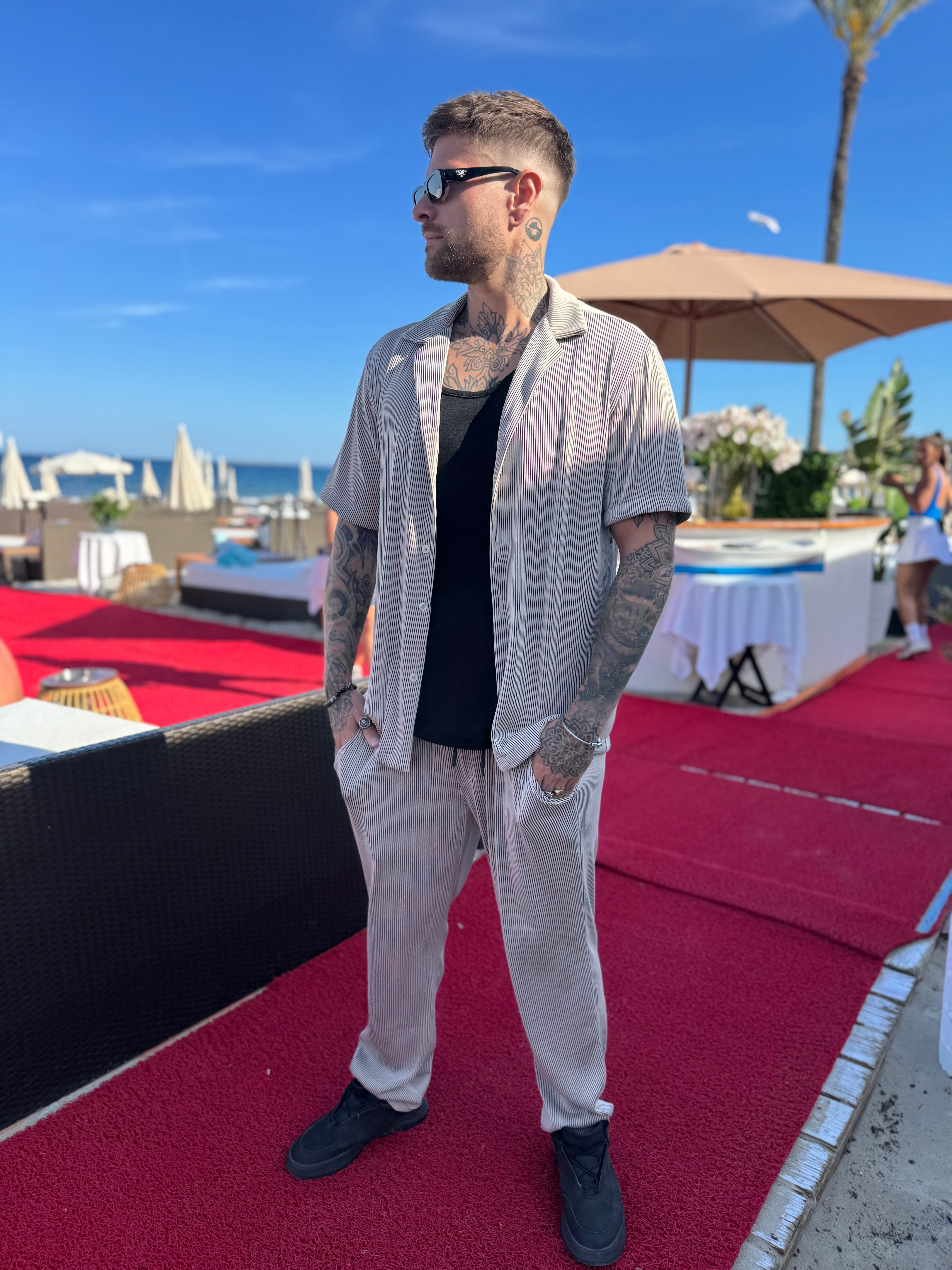 Ensemble Pablo velvet beige