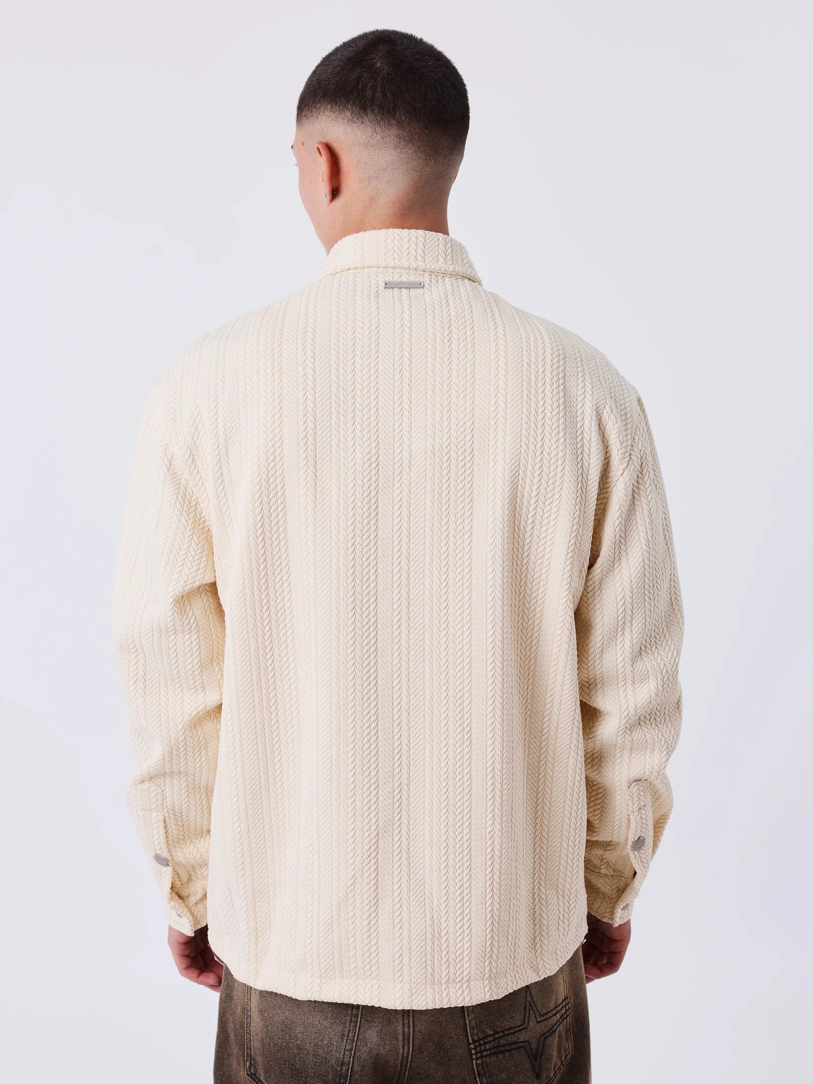 PXP - Surchemise texturée beige