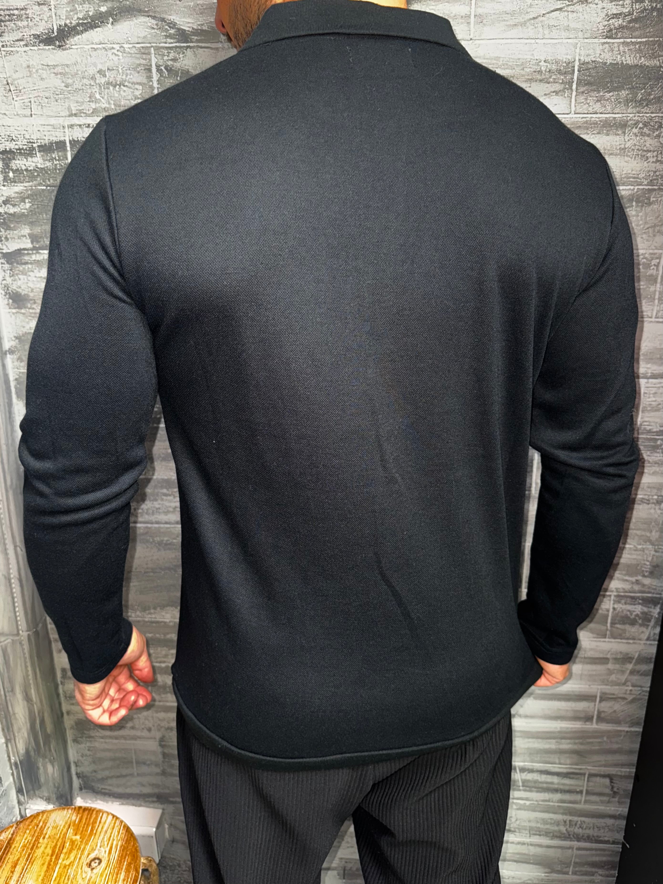 Pull zip noir cosy