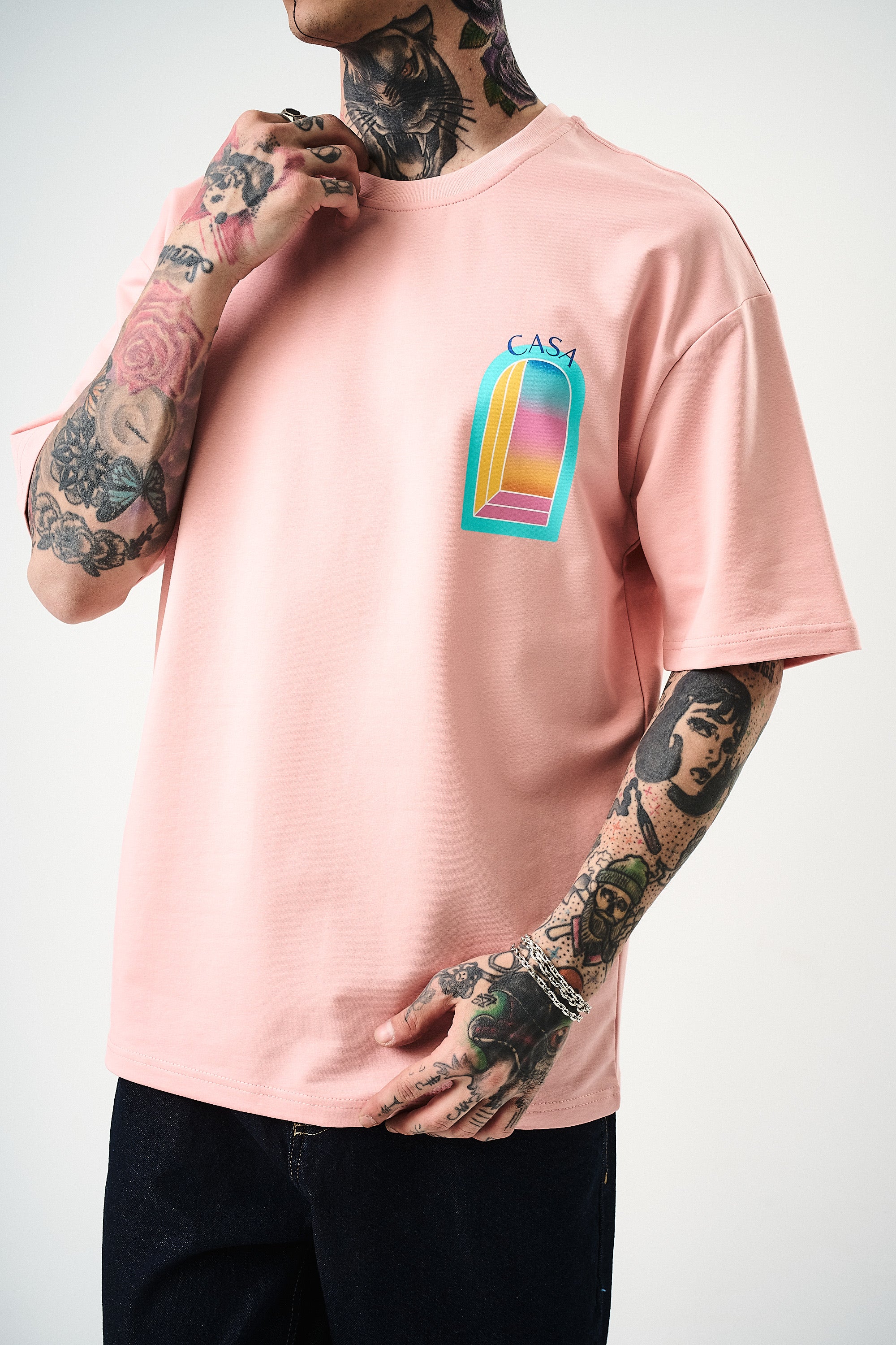 T-shirt Casa rose