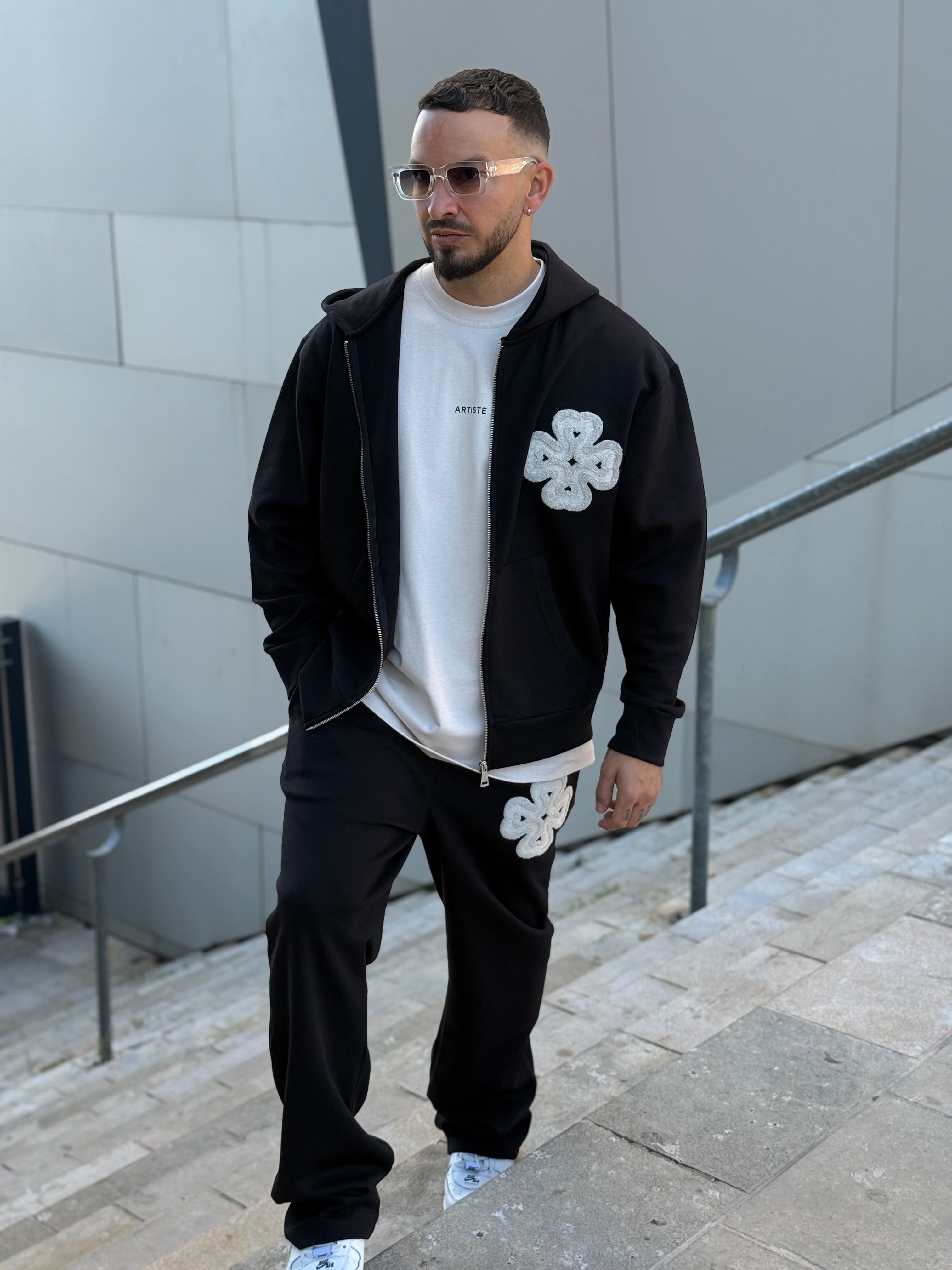 Ensemble survêtement noir trèfle