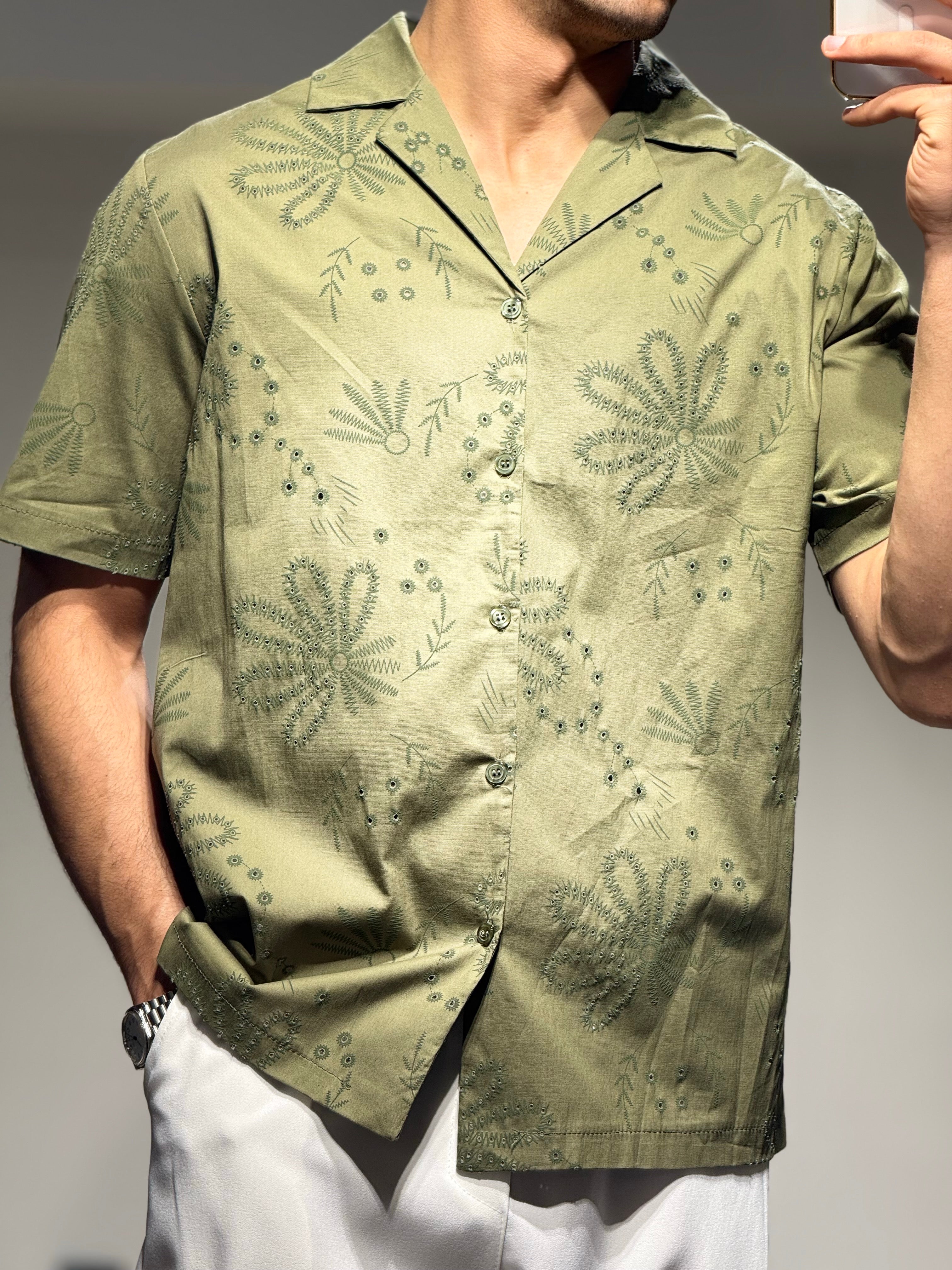 Chemise chemise kaki jungle