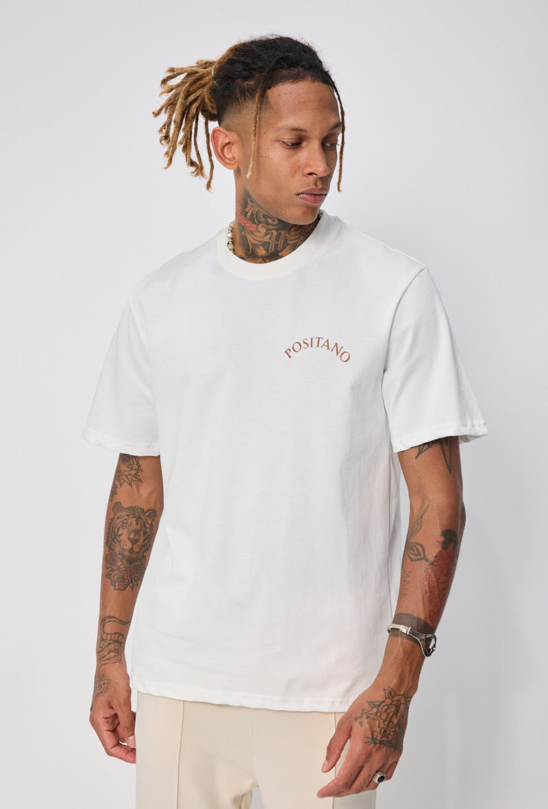 T-shirt Positano blanc