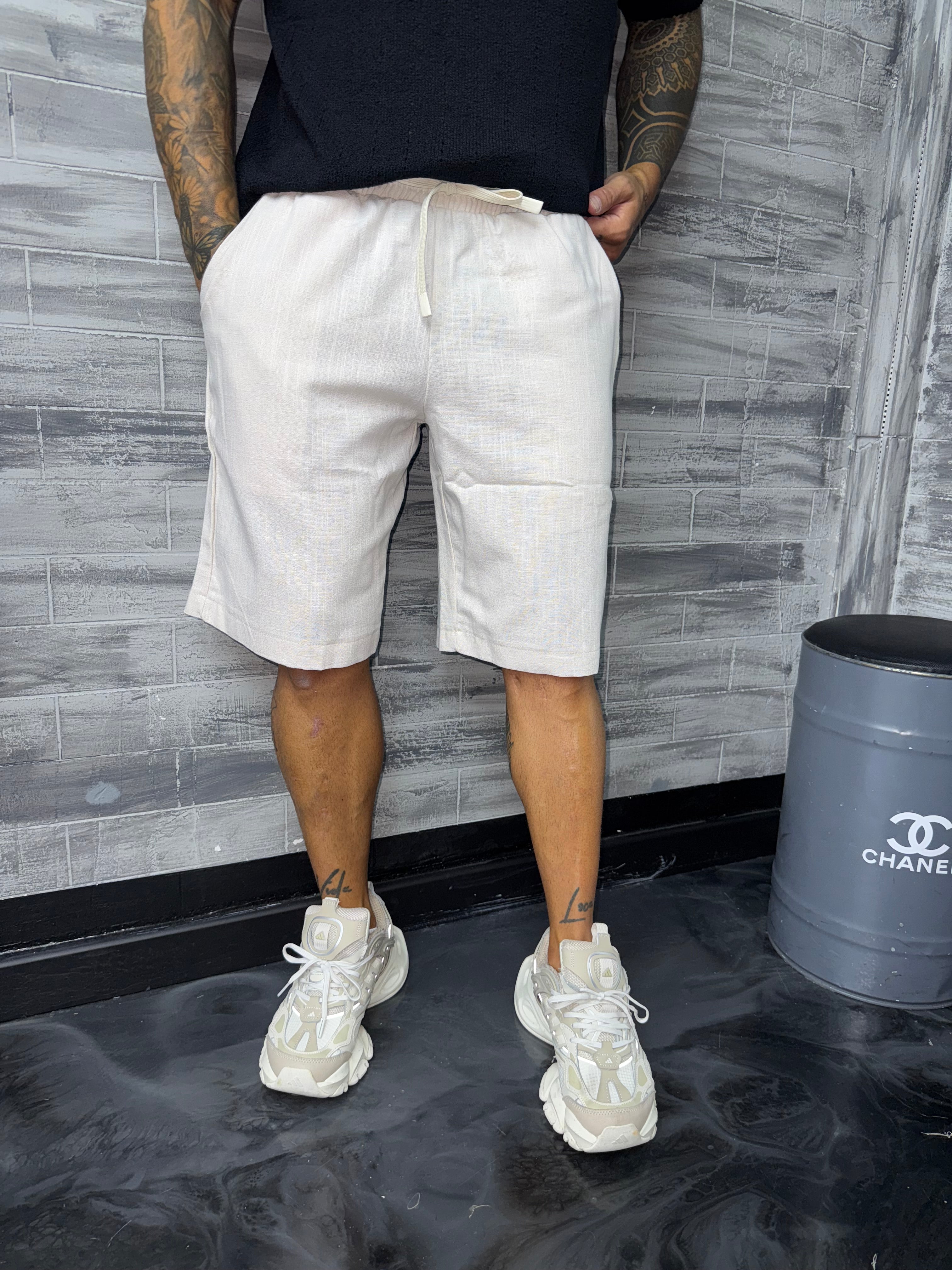 Short Lino beige