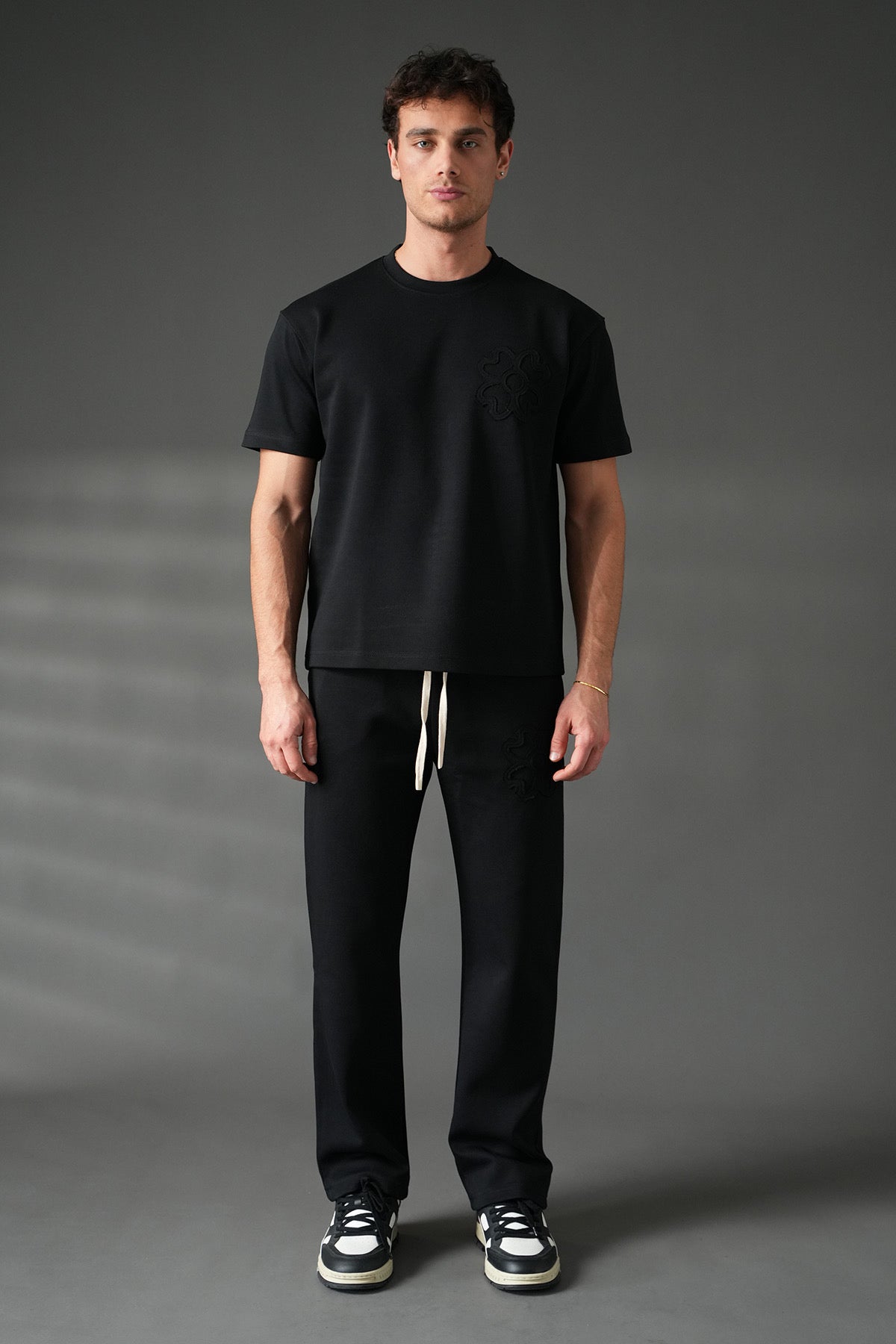 Ensemble T-shirt + pant trèfle noir
