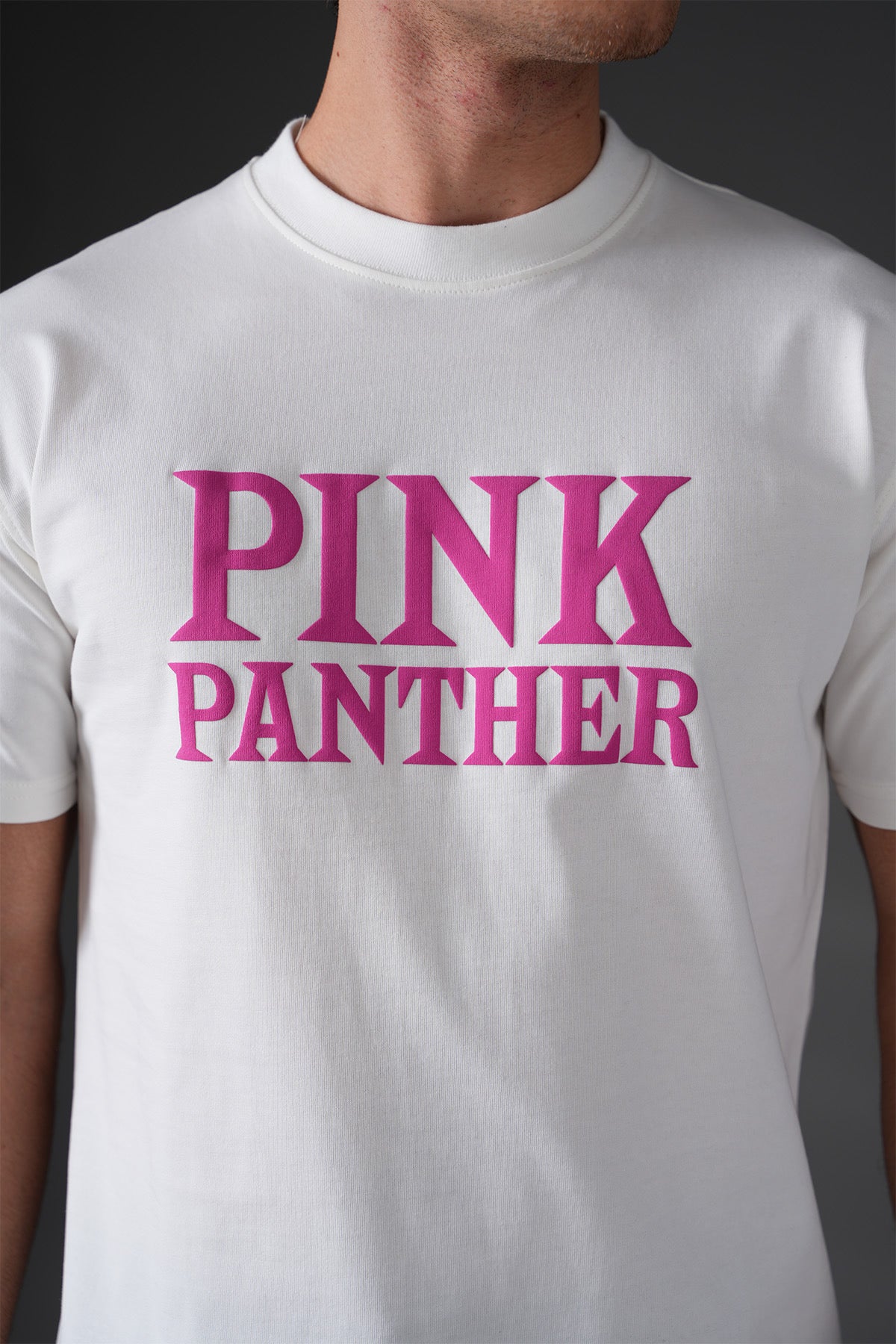 T-Shirt Panthère Rose blanc